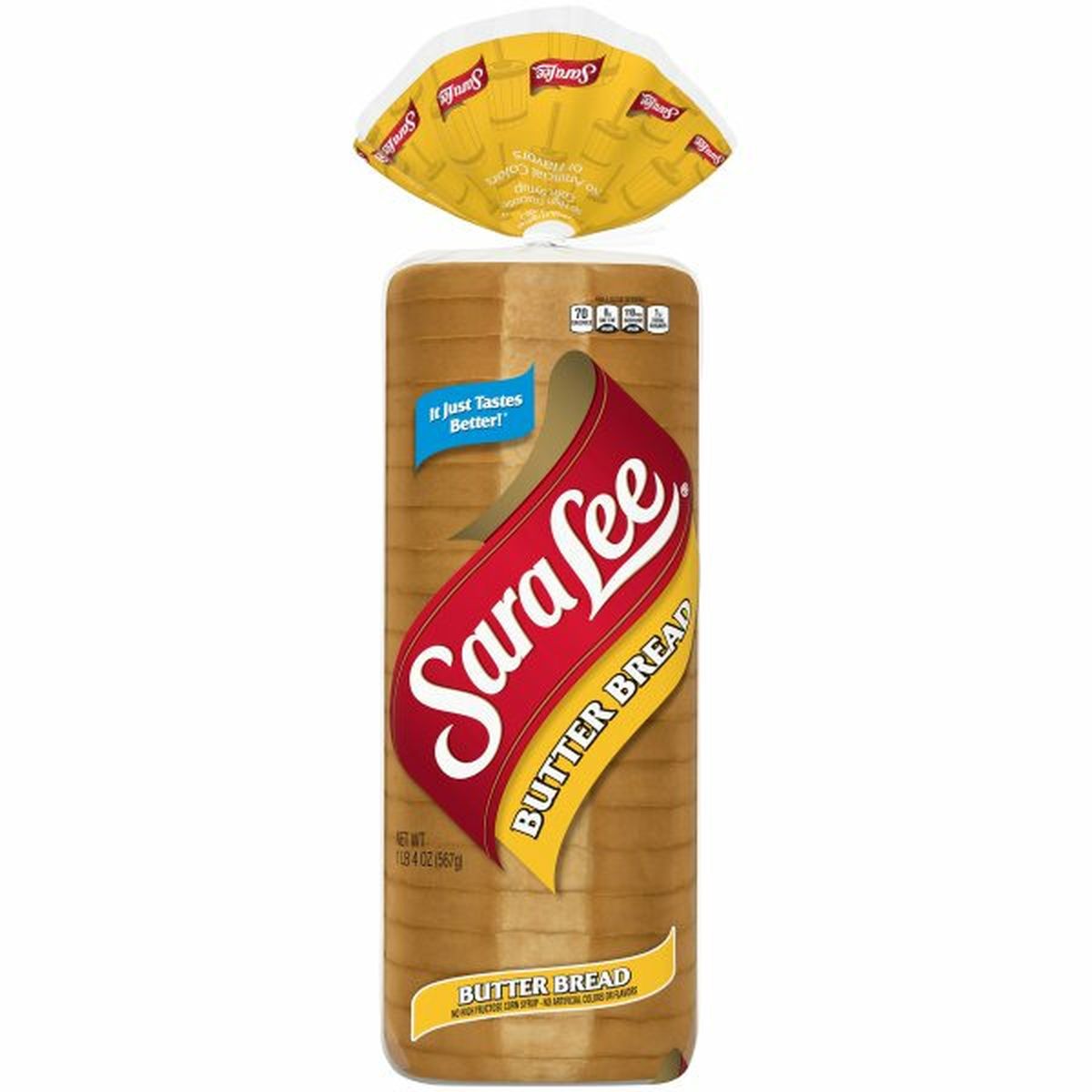 Calories in Sara Lee Butter Bread