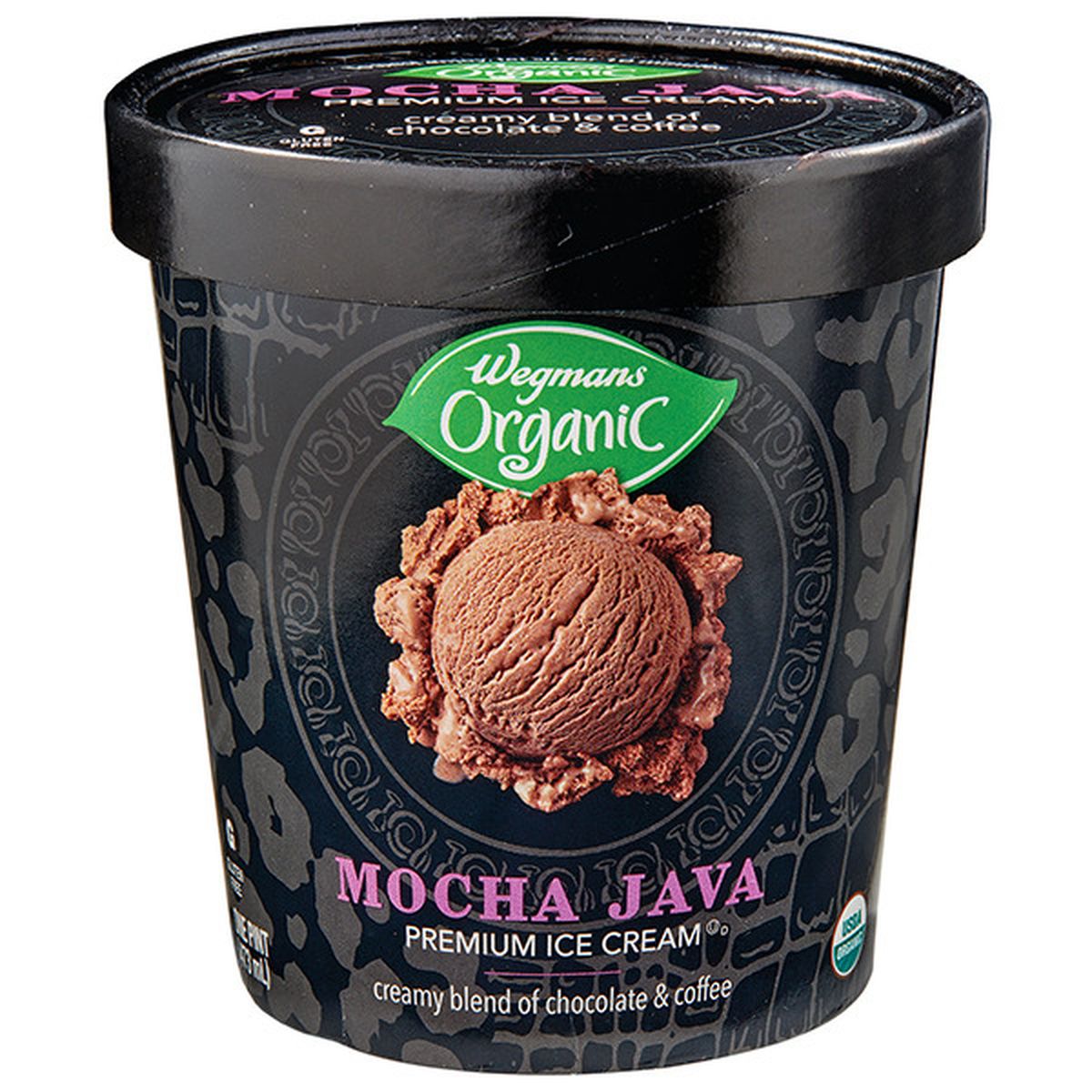 Calories in Wegmans Organic Mocha Java Premium Ice Cream
