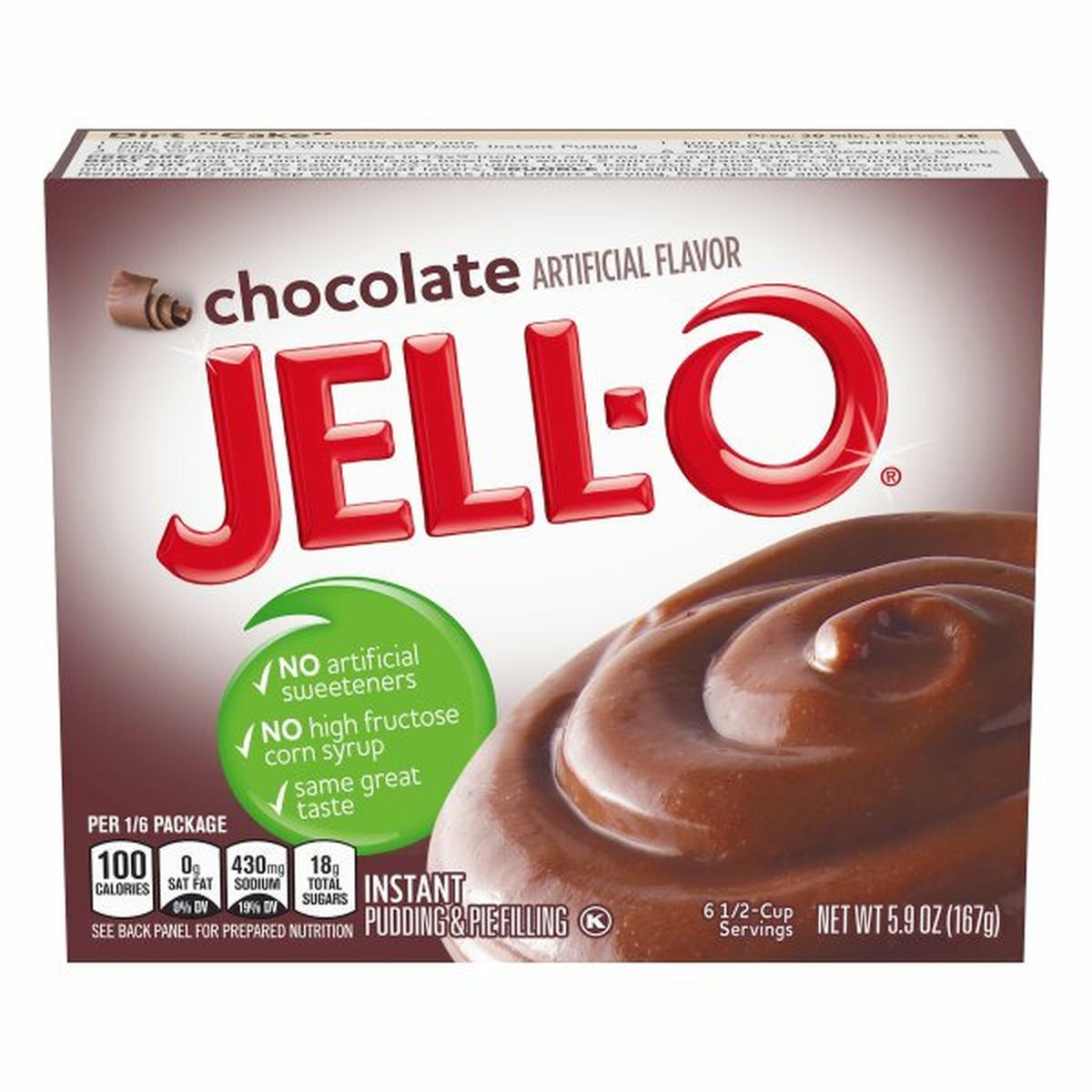 Calories in Jell-O Pudding & Pie Filling, Instant, Chocolate