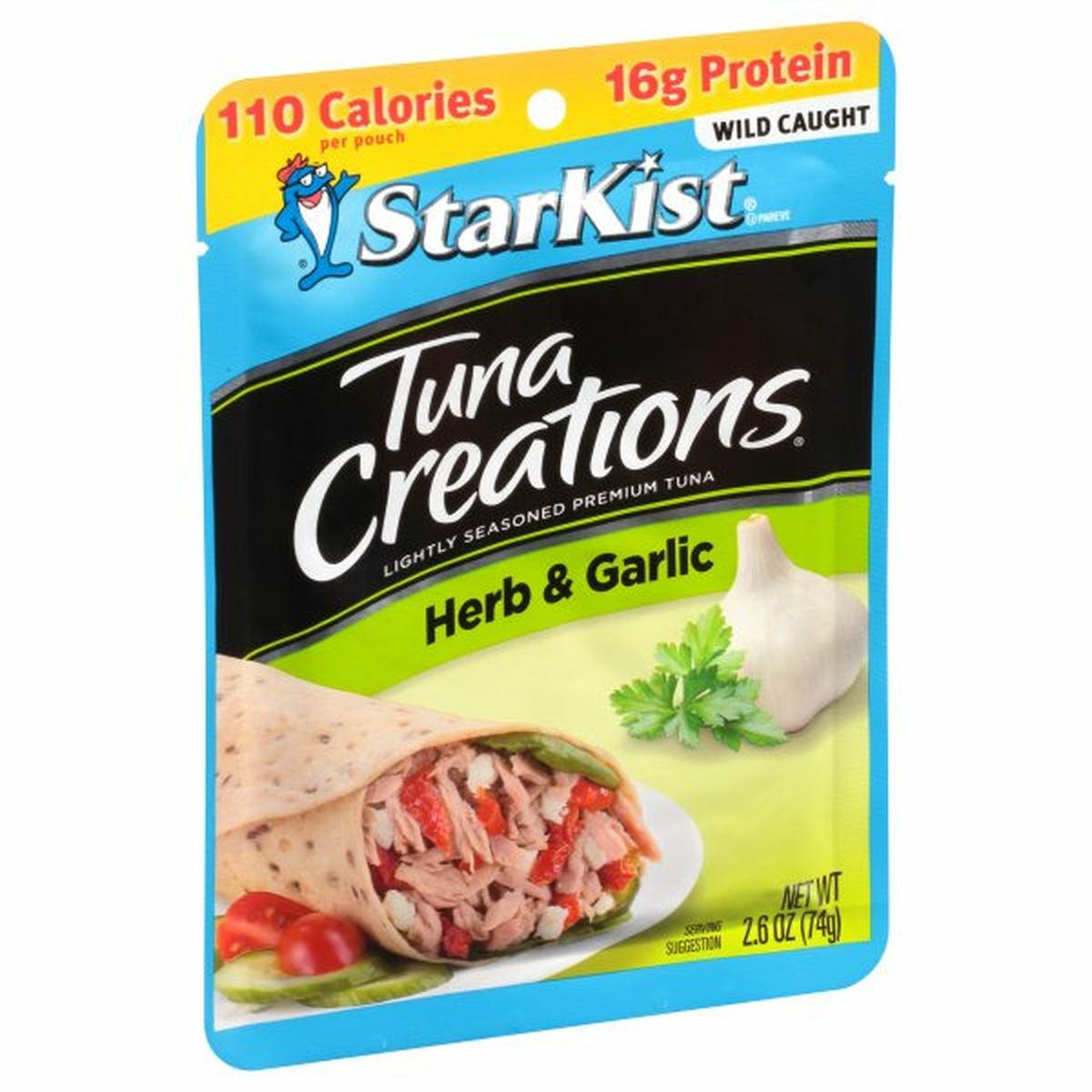 Calories in StarKist Tuna Creations Tuna, Herb & Garlic