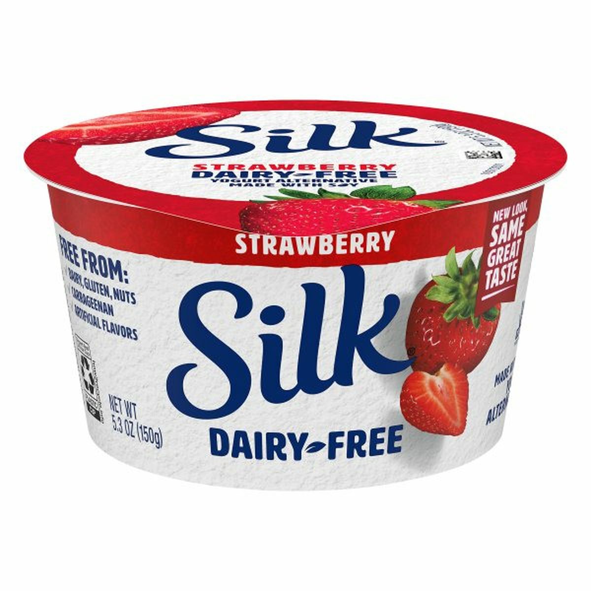 Calories in Silk Yogurt Alternative, Dairy-Free, Strawberry