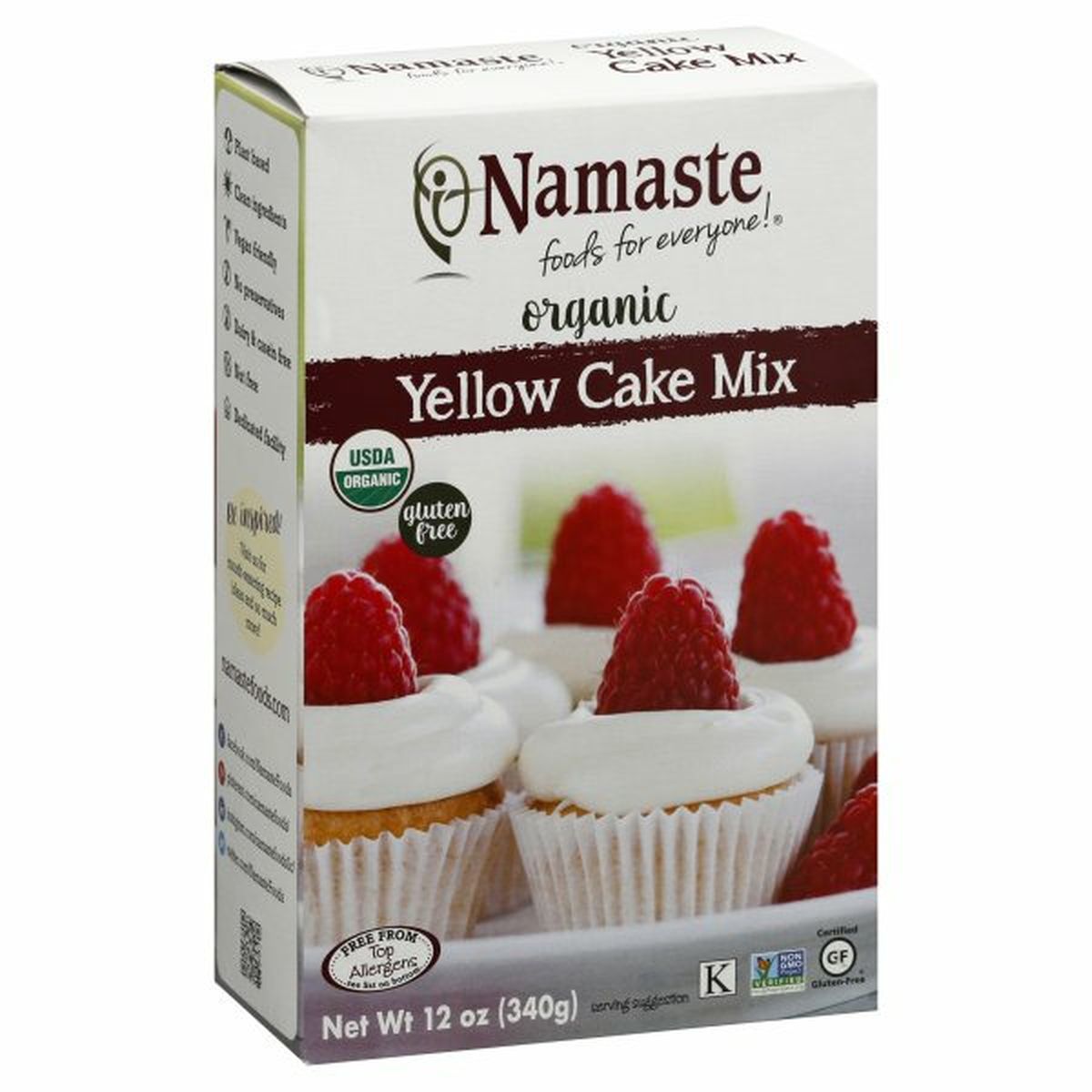 Calories in Namaste Foods Cake Mix, Organic, Yellow