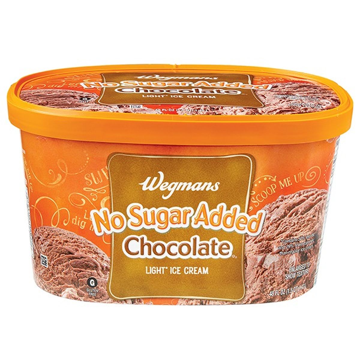Calories in Wegmans No Sugar Added, Light* Chocolate Ice Cream