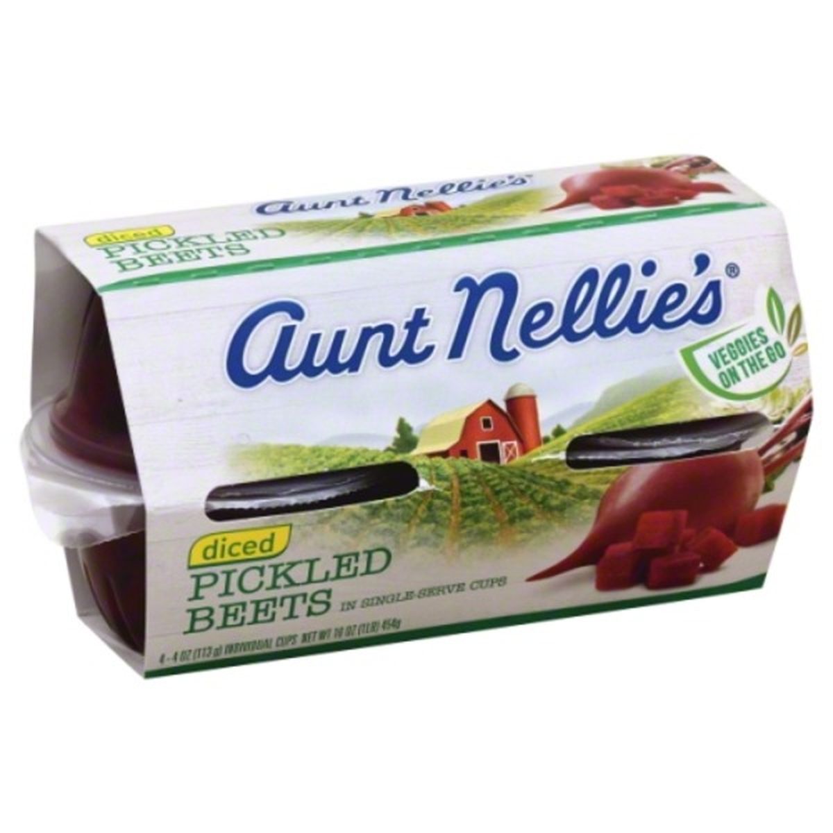 Calories in Aunt Nellie's Beets, Pickled, Diced, in Single Serve Cups