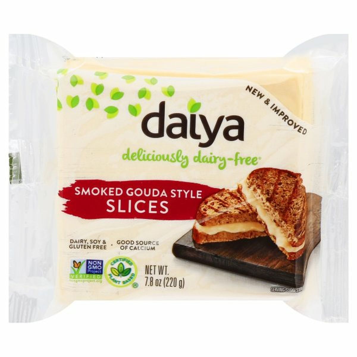 Calories in Daiya Cheeze Slices, Smoked Gouda Style