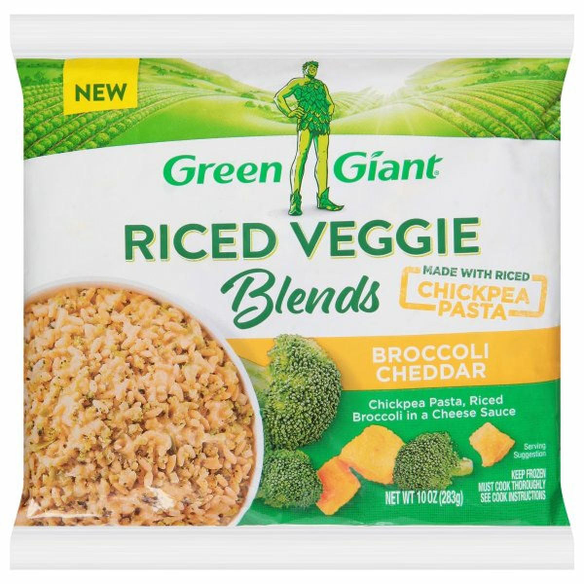 Calories in Green Giant Riced Veggie Blends, Broccoli Cheddar