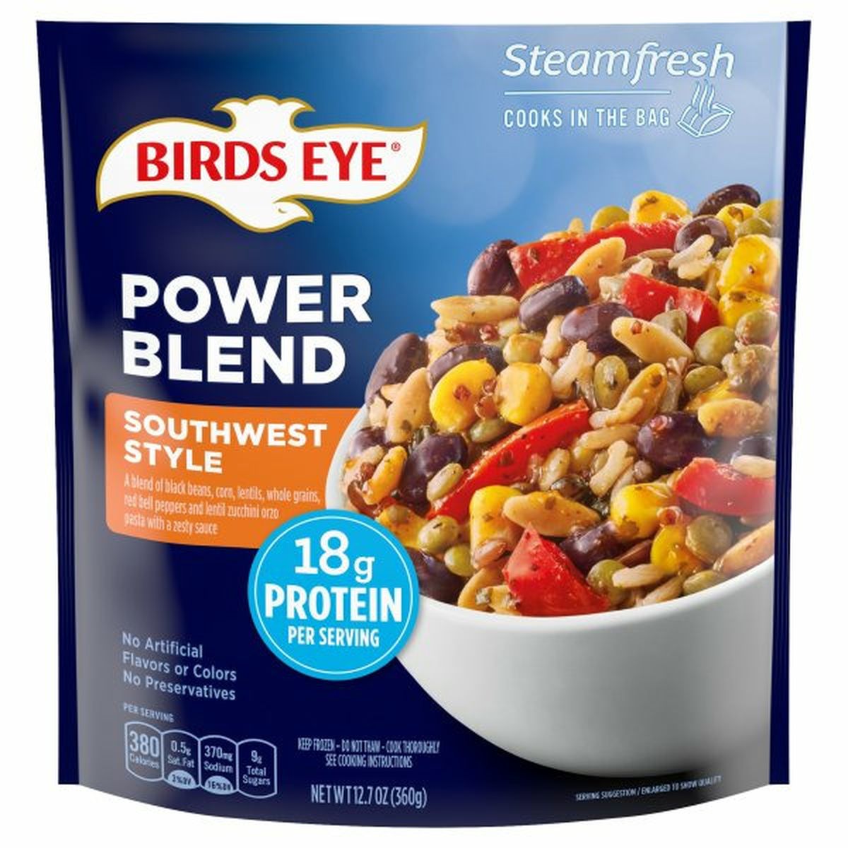 Calories in Birds Eye Steamfresh Power Blend, Southwest Style