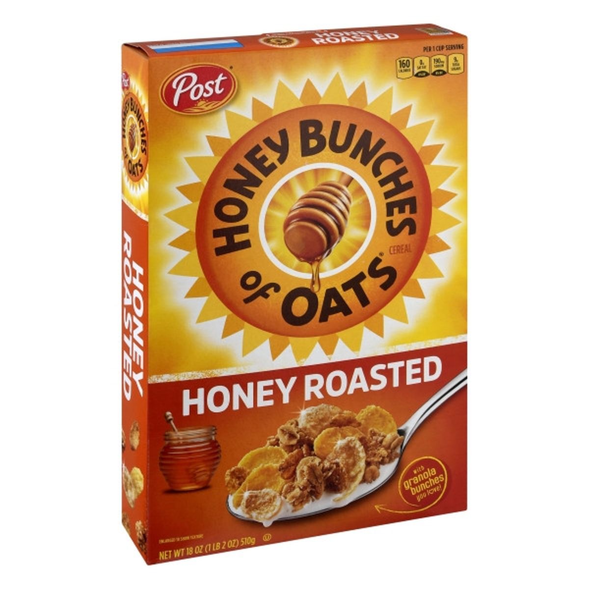 Calories in Honey Bunches of Oats Cereal, Honey Roasted