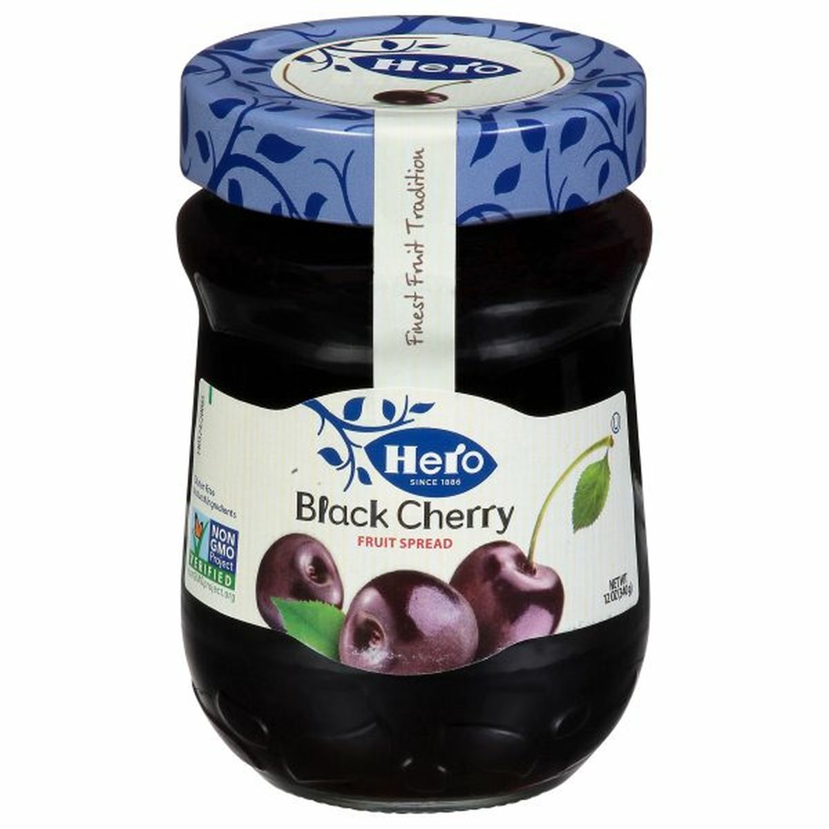 Calories in Hero Fruit Spread, Black Cherry
