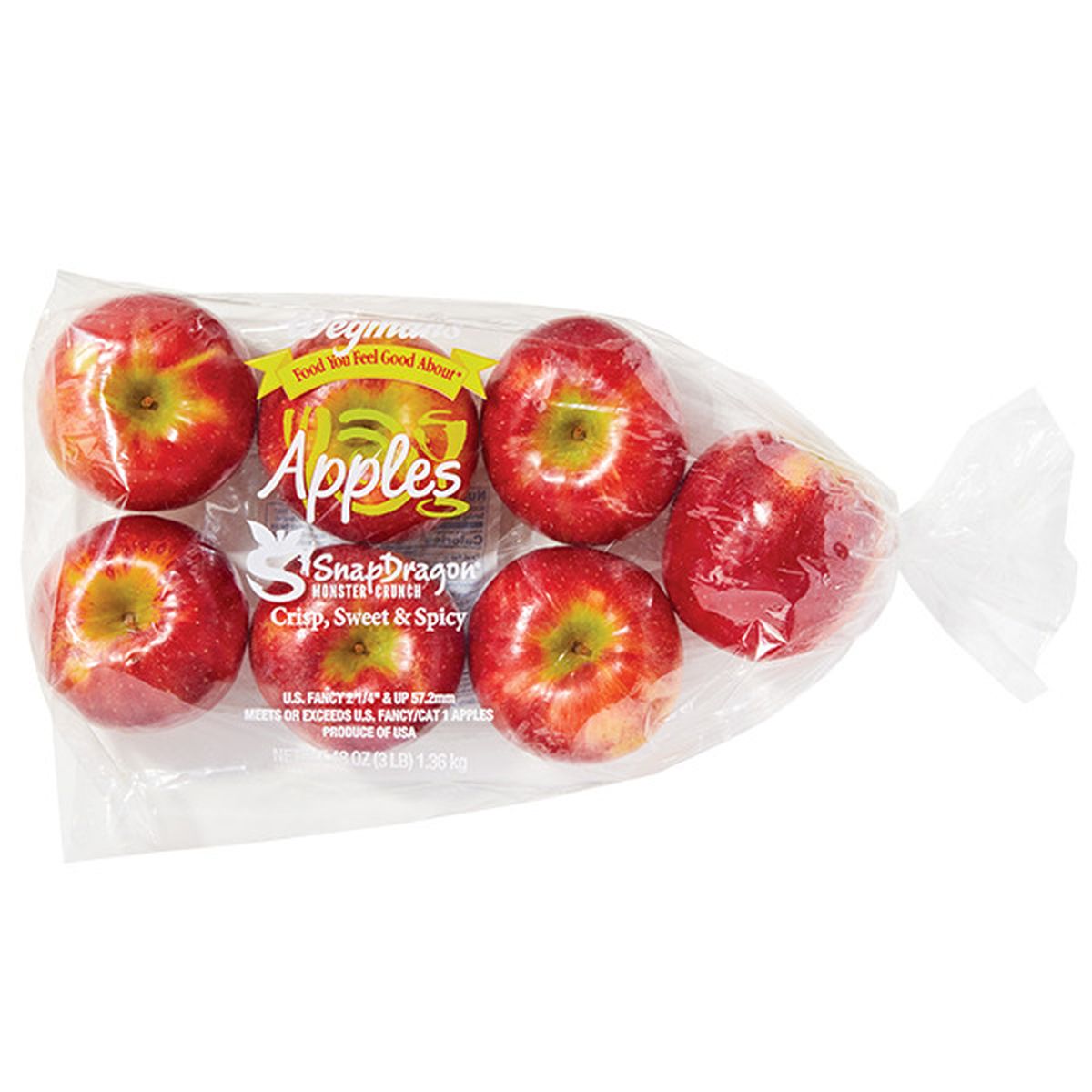 Calories in SnapDragons Apples, Bagged