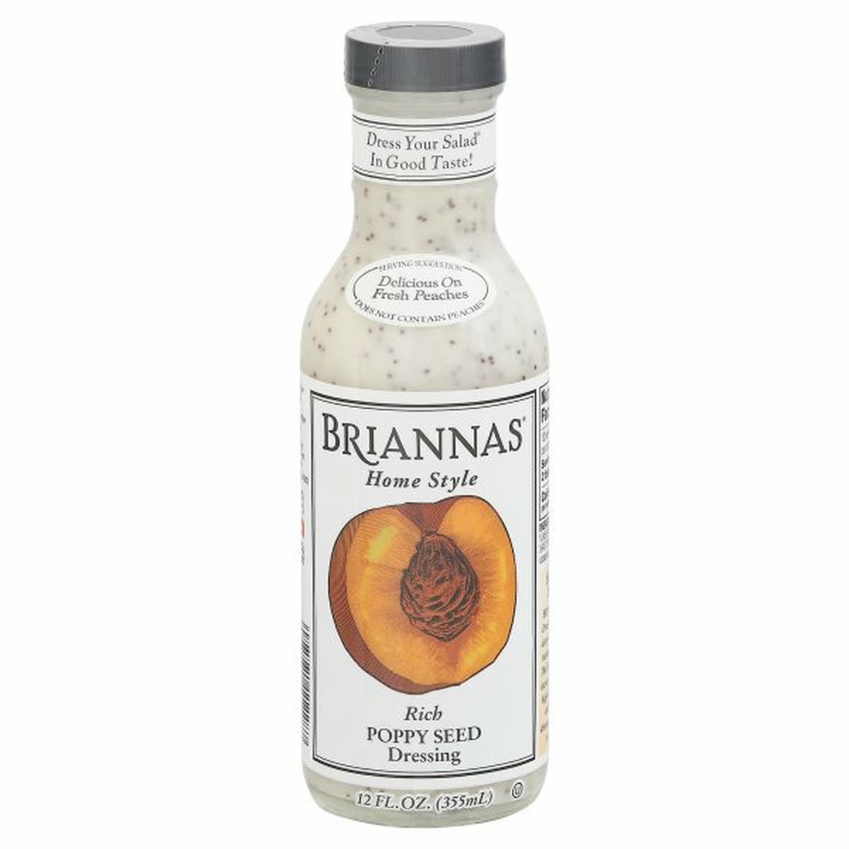 Calories in Brianna's Dressing, Poppy Seed, Rich, Home Style