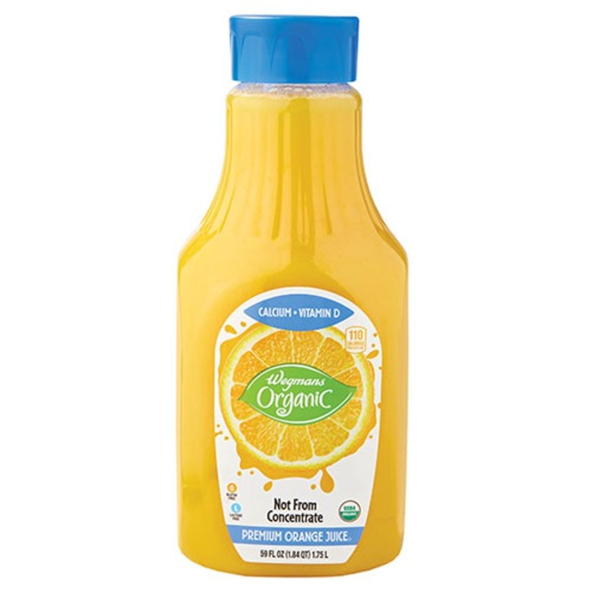 Calories in Wegmans Organic Premium Orange Juice, Calcium & Vitamin D