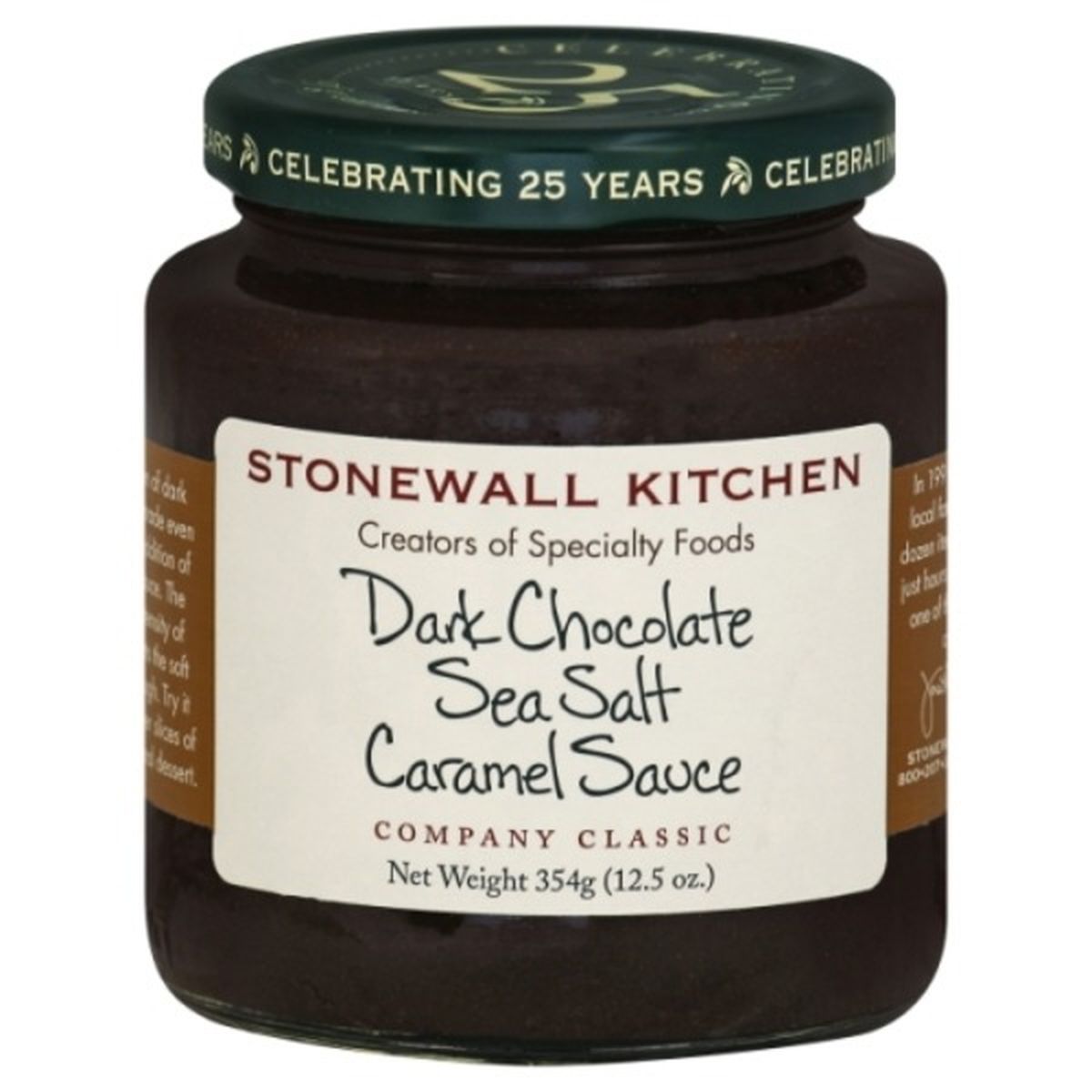 Calories in Stonewall Kitchen Caramel Sauce, Dark Chocolate Sea Salt