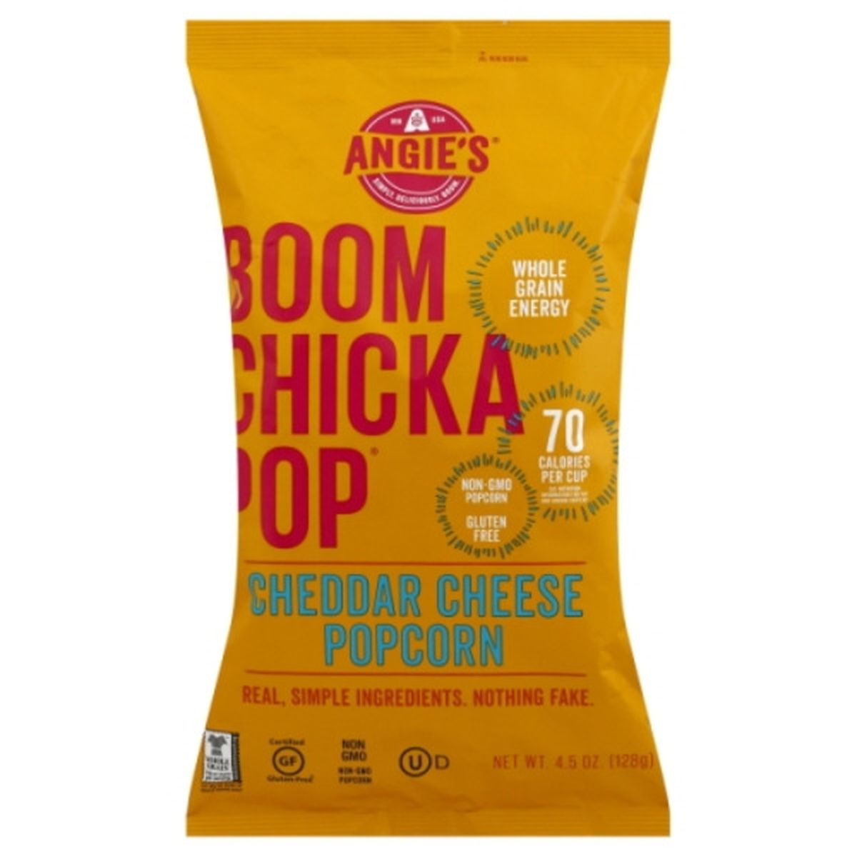 Calories in Angie's Cheddar Cheese Popcorn