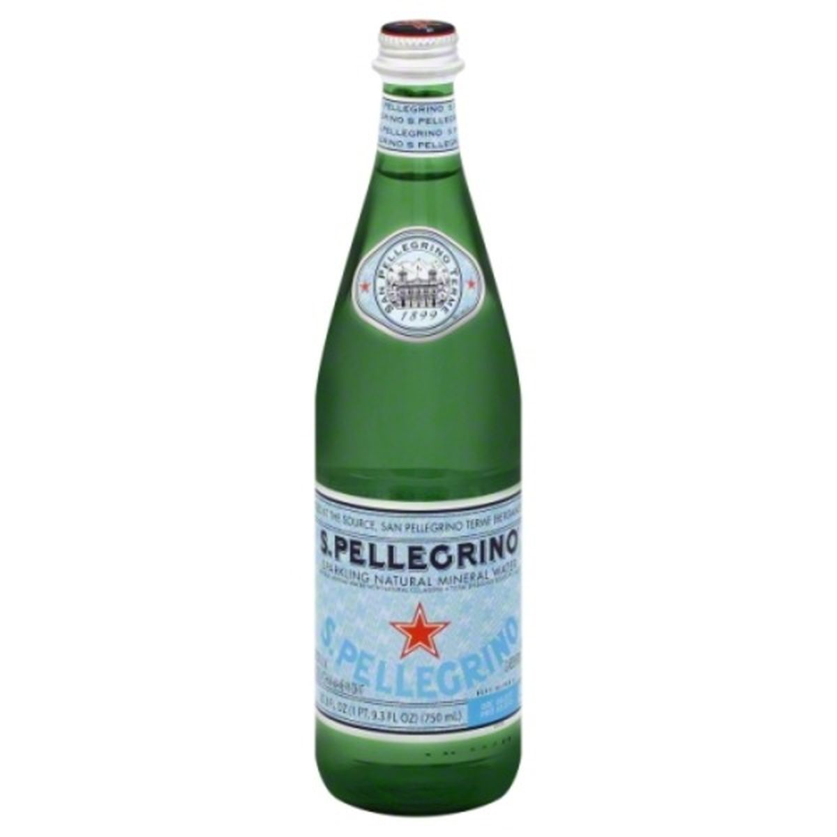 Calories in S.Pellegrino Sparkling Water, Natural Mineral