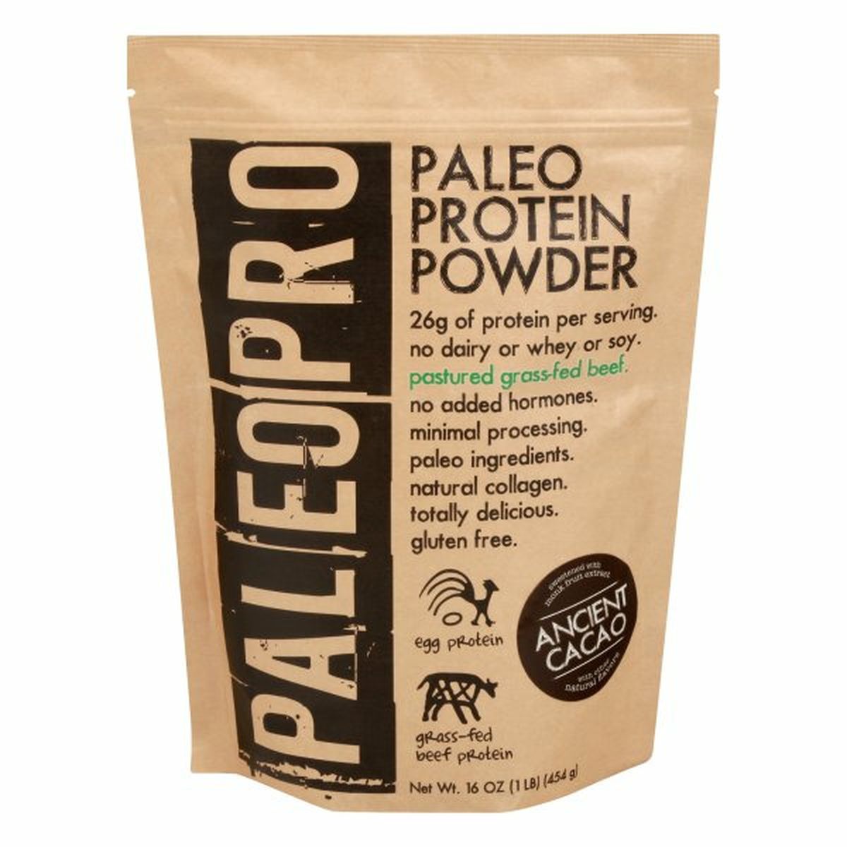 Calories in PaleoPro Protein Powder, Ancient Cacao