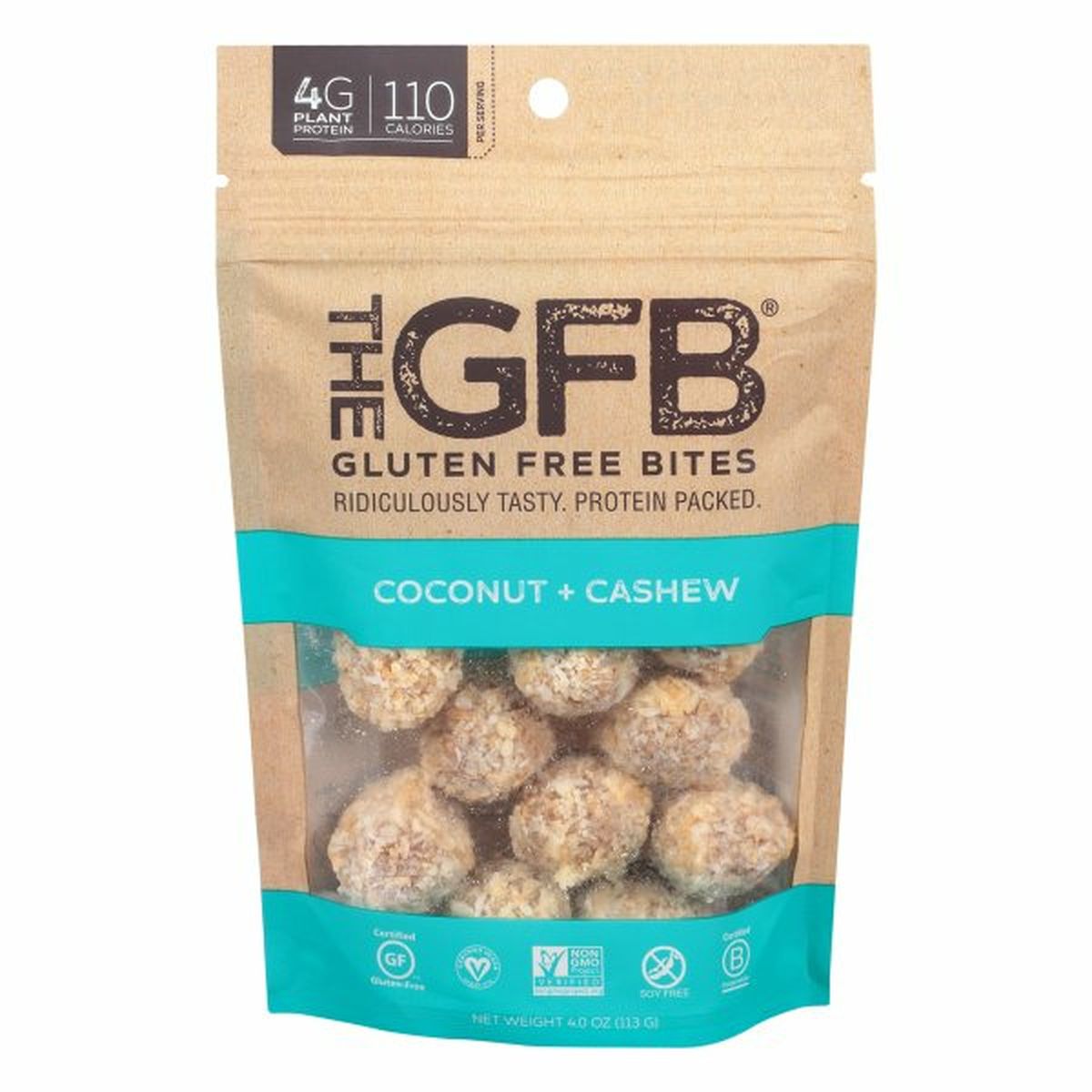 Calories in The GFB Bites, Gluten Free, Coconut + Cashew