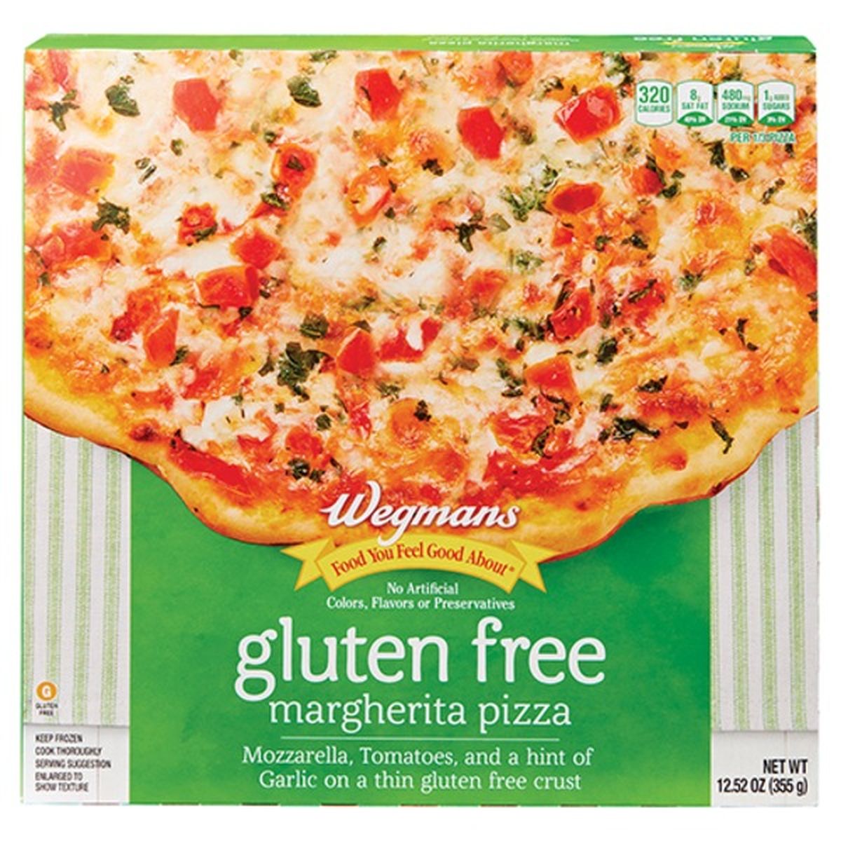 Calories in Wegmans Gluten Free Pizza, Margherita