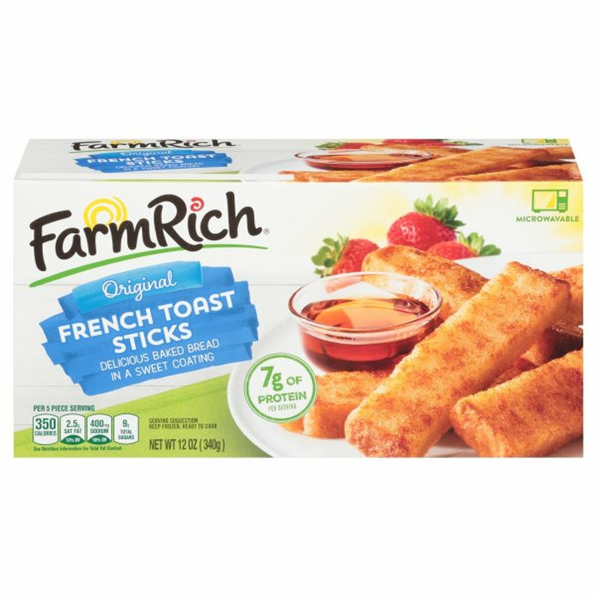 Calories in Farm Rich French Toast Sticks, Original