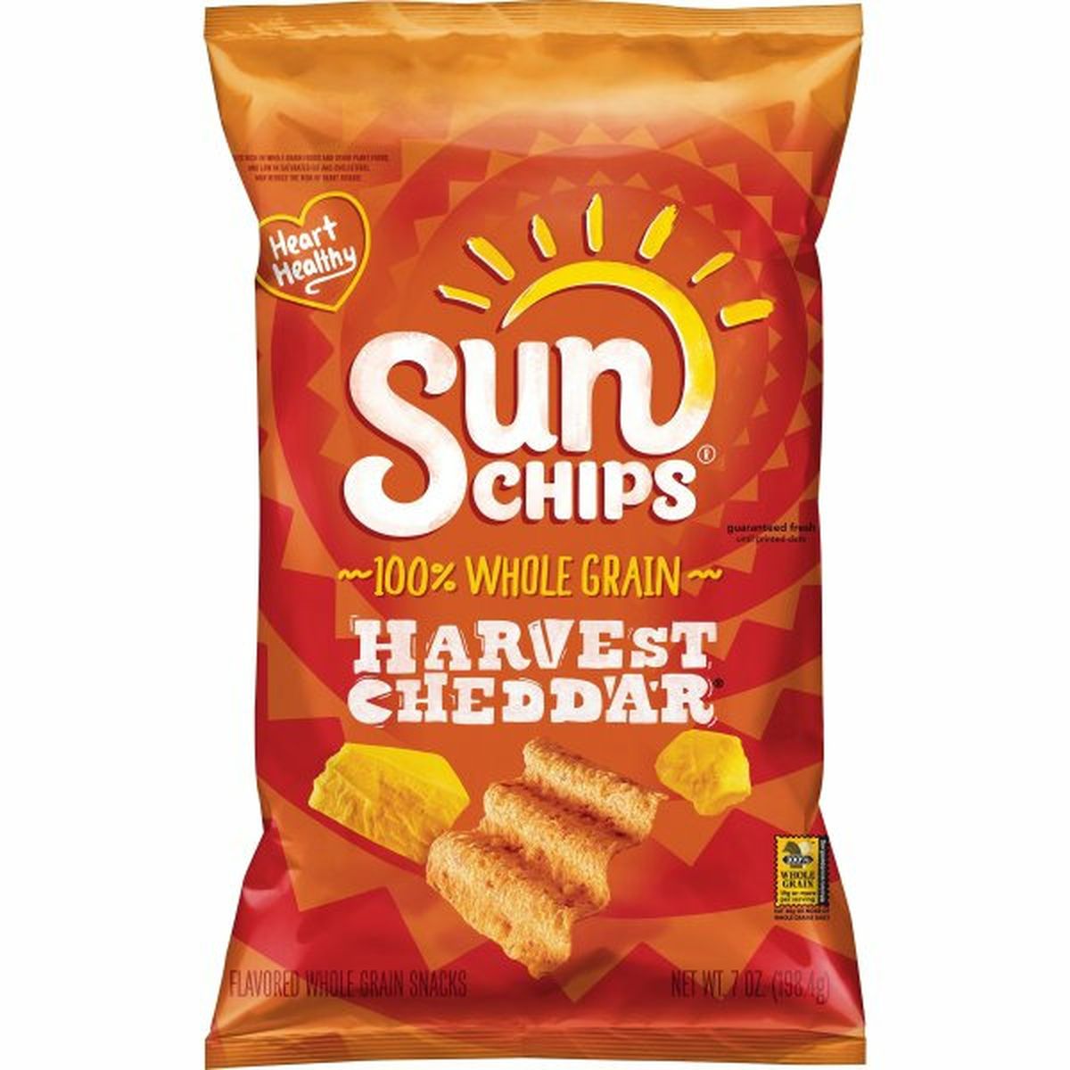 Calories in Sun Chips Snack, Cheddar
