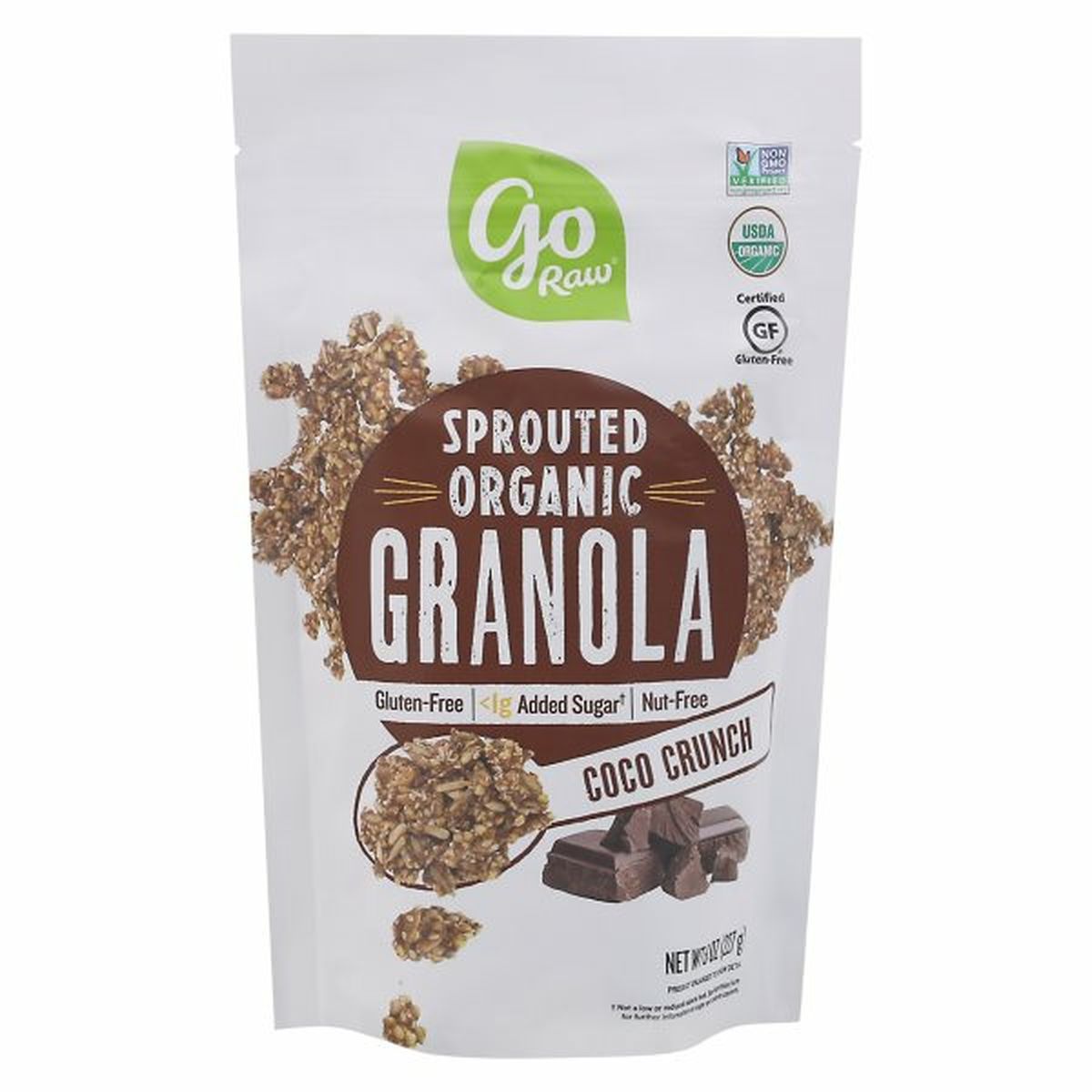 Calories in Go Raw Granola, Organic, Coco Crunch, Sprouted