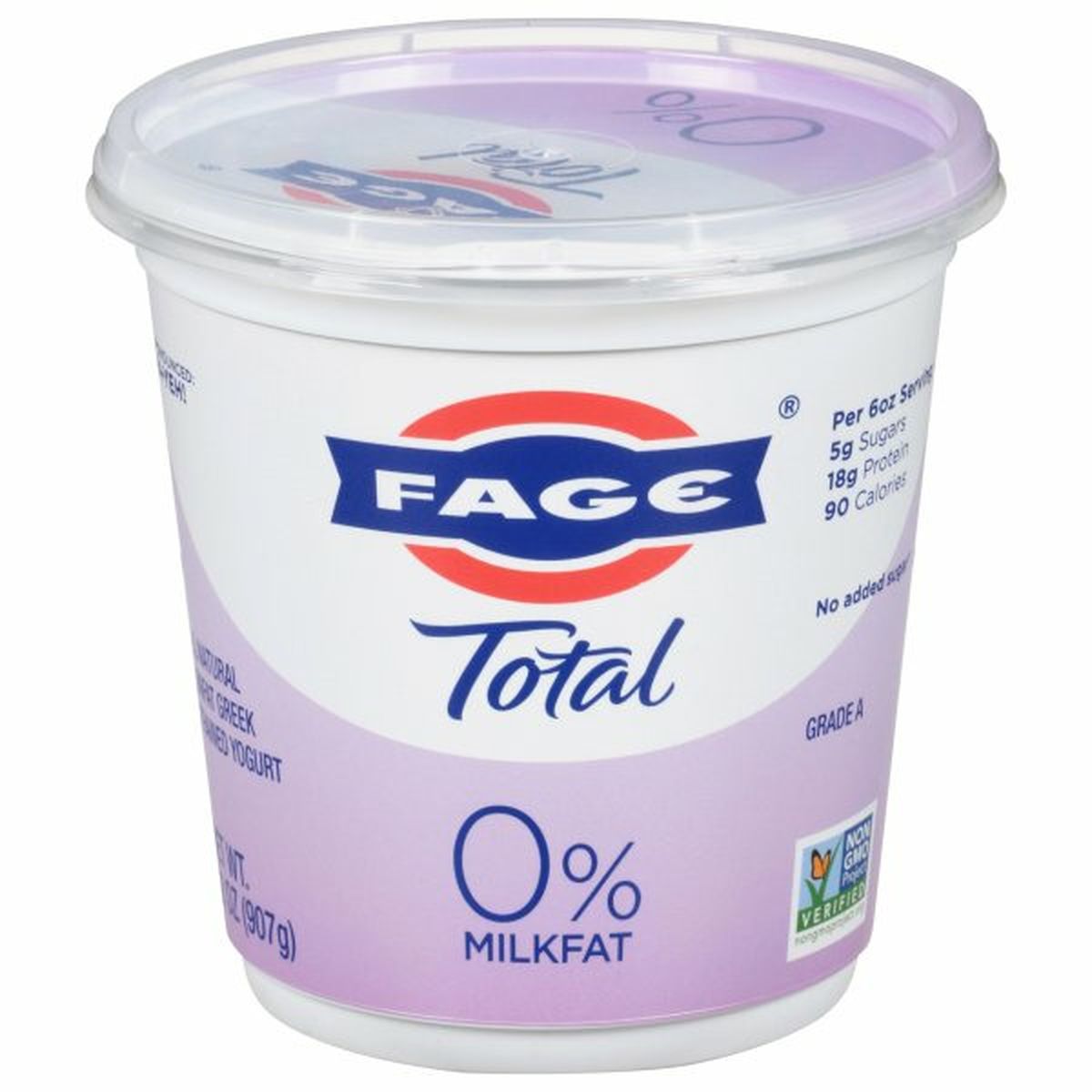 Calories in FAGE Total Yogurt, Greek, Nonfat, Strained