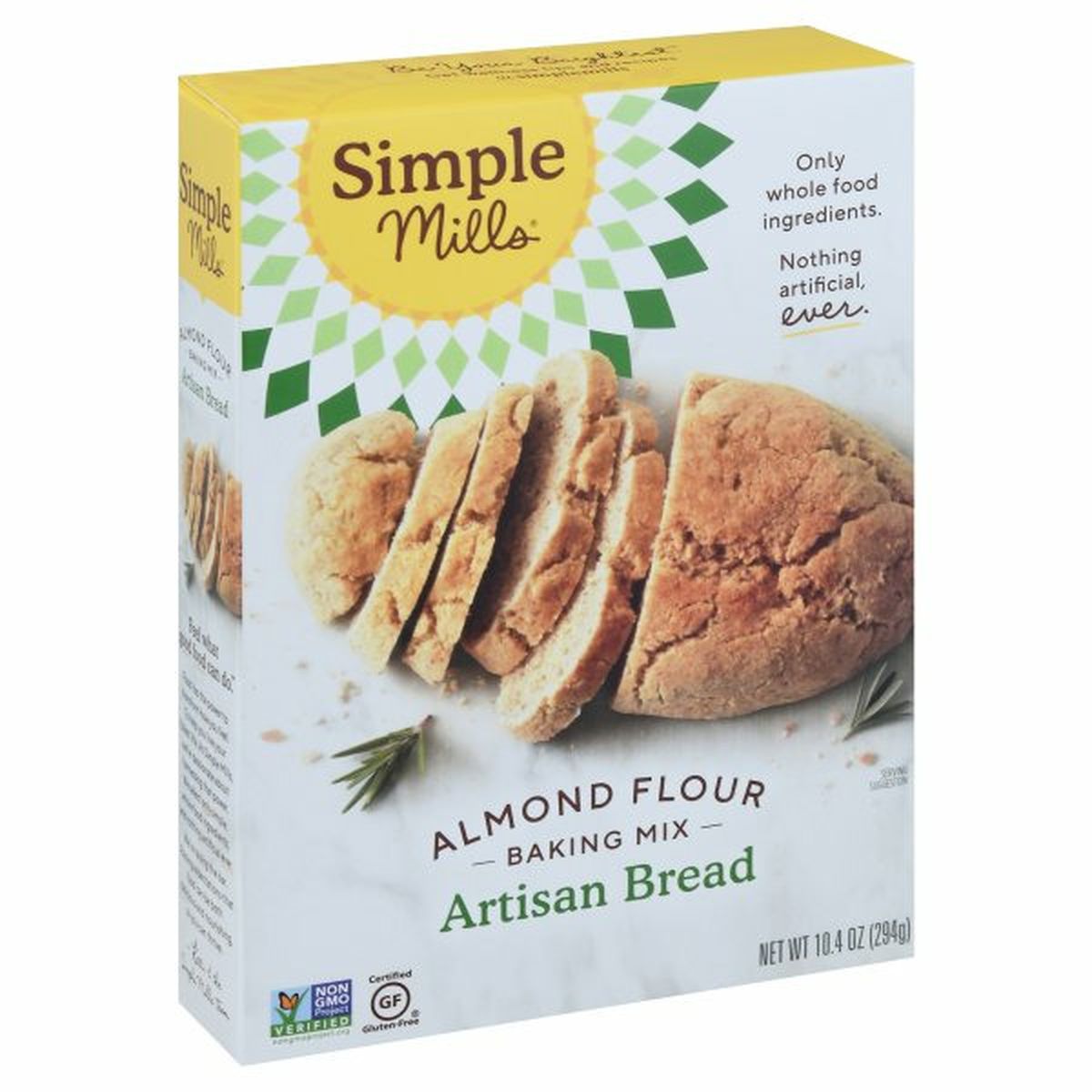 Calories in Simple Mills Baking Mix, Almond Flour, Artisan Bread
