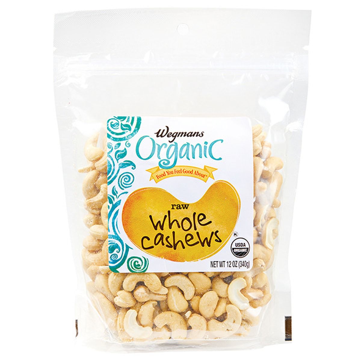 Calories in Wegmans Organic Raw Whole Cashews
