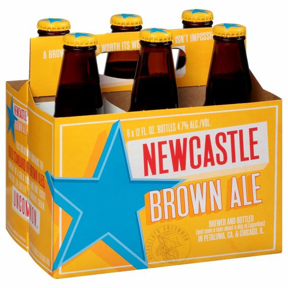 Calories in Newcastle Beer  6/12 oz bottles