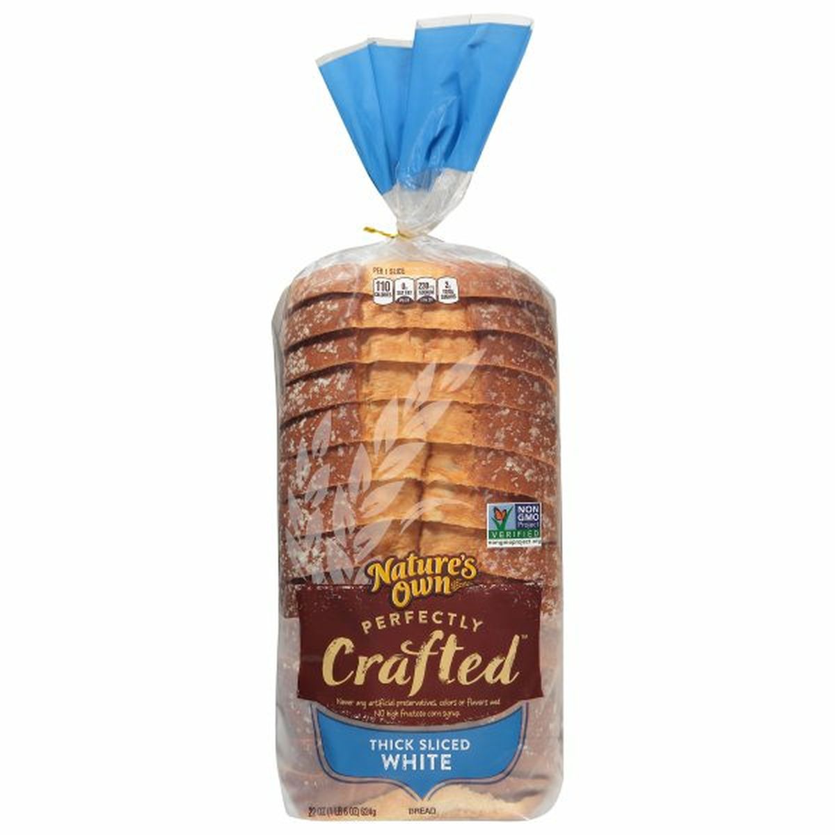 Calories in Nature's Own Perfectly Crafted Bread, White, Thick Sliced