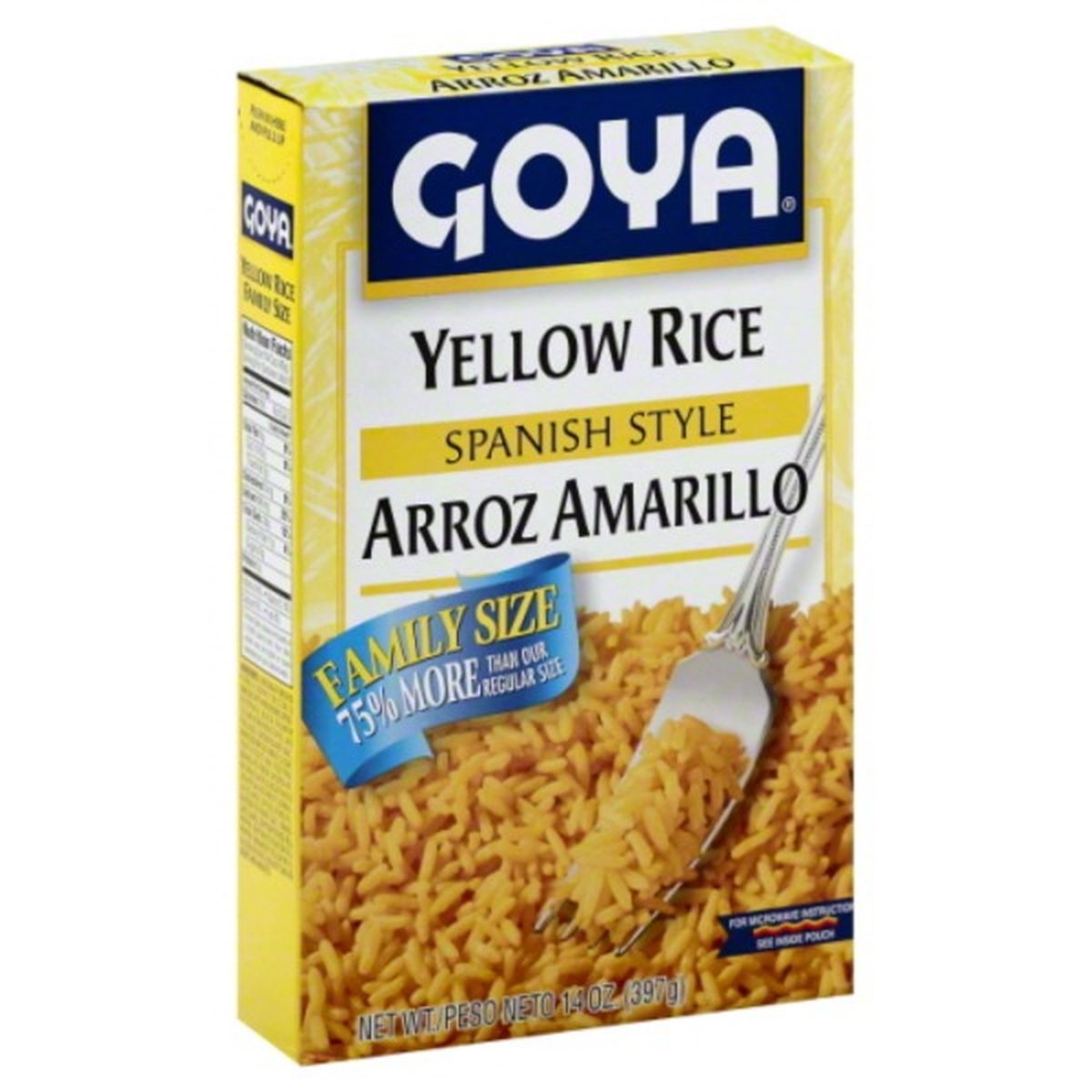 Calories in Goya Yellow Rice, Spanish Style, Family Size