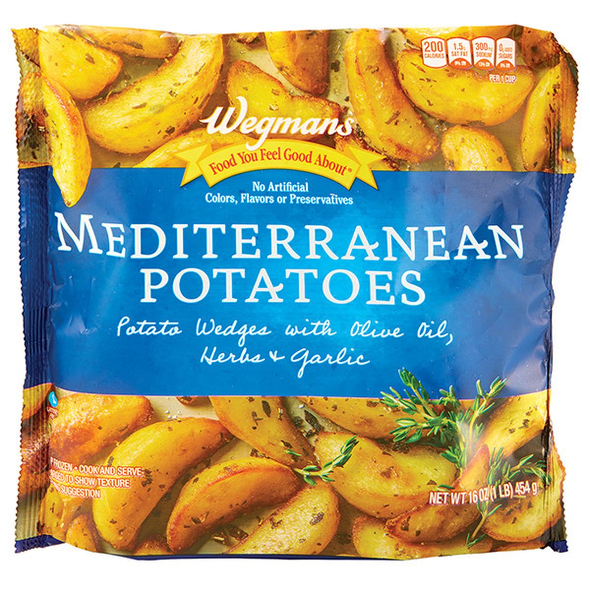 Calories in Wegmans Frozen Mediterranean Potatoes