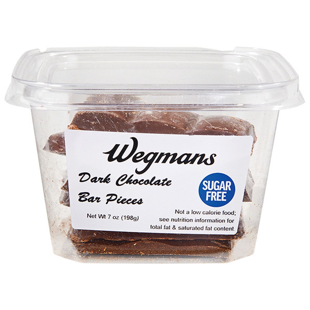 Calories in Wegmans Sugar Free Dark Chocolate Bar Pieces
