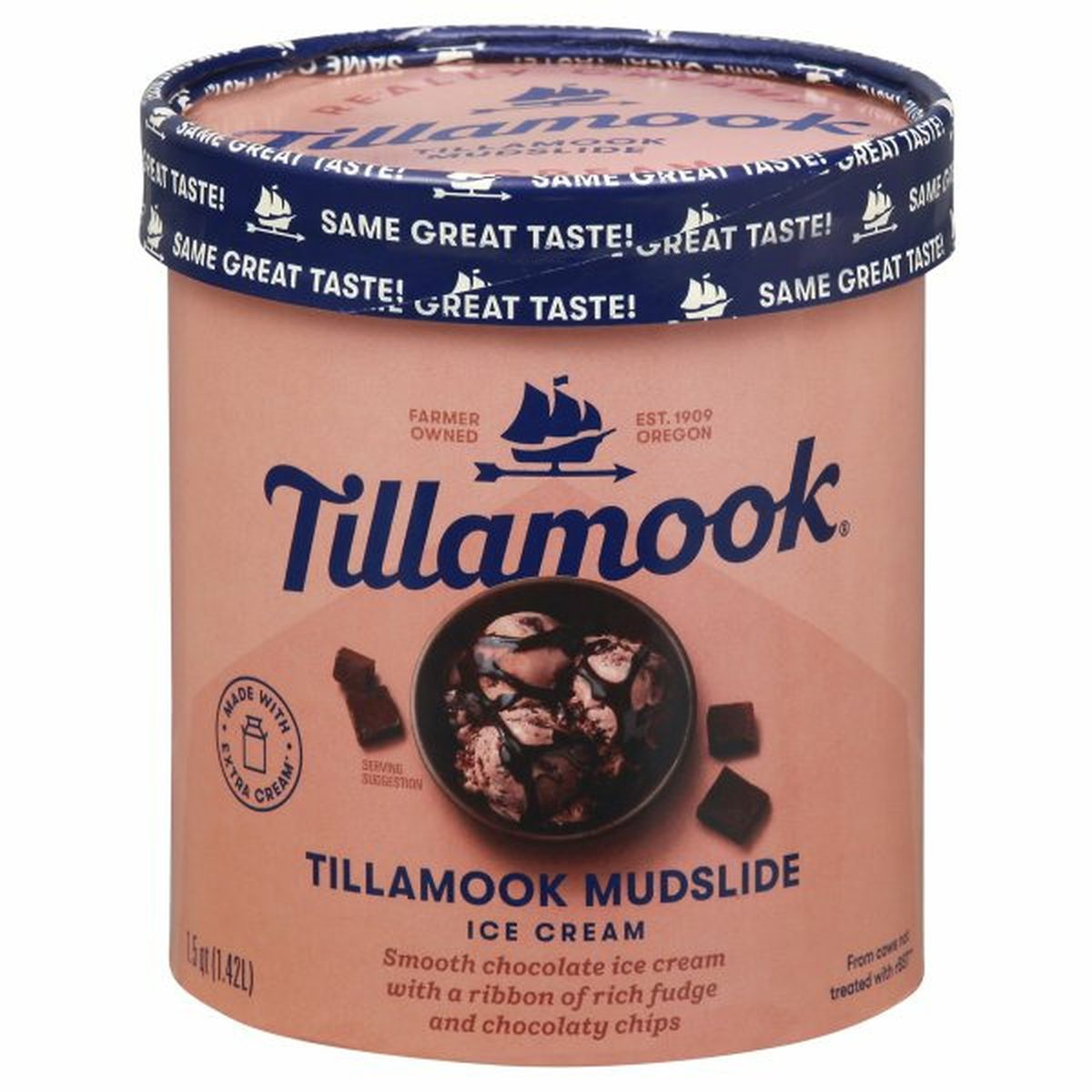 Calories in Tillamook Ice Cream, Tillamook Mudslide