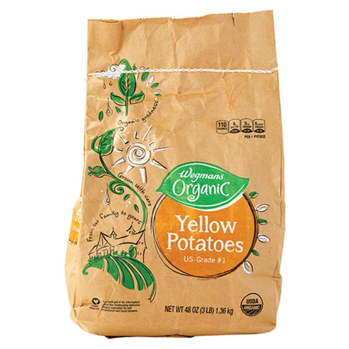 Calories in Organic Yellow Potatoes