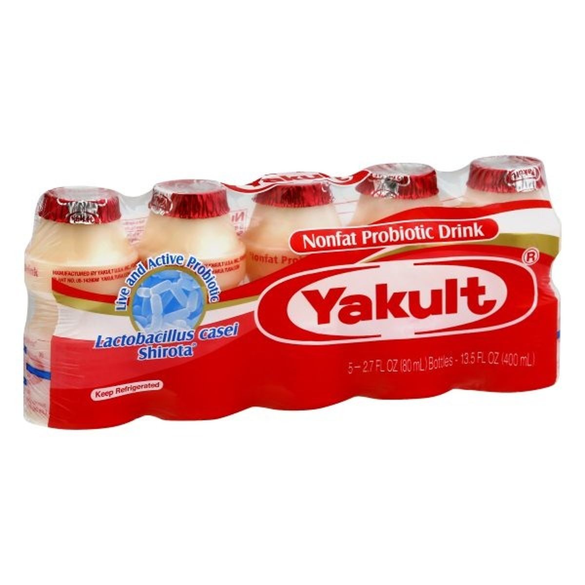 Calories in Yakult Probiotic Drink, Nonfat