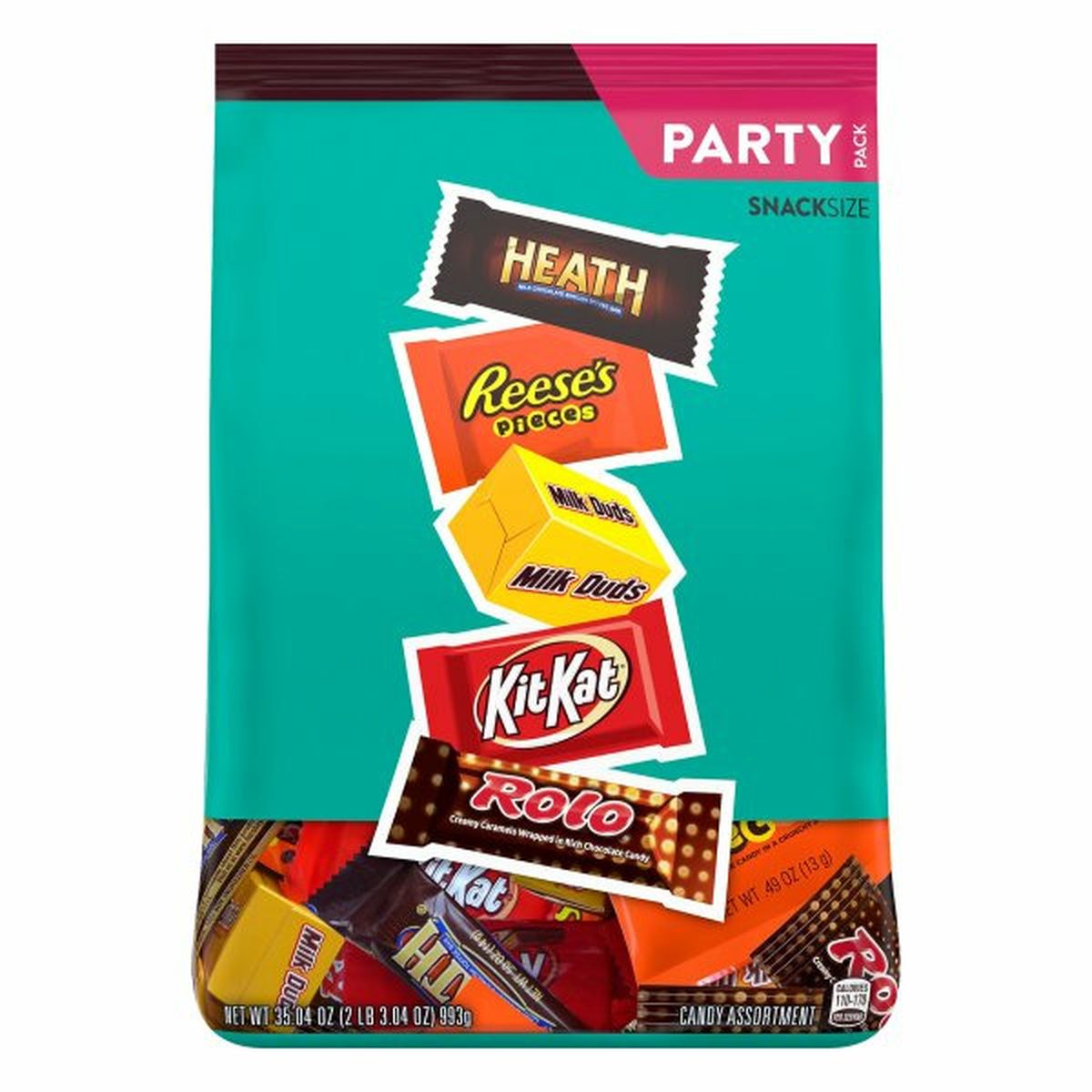 Calories in Hershey's Candy Assortment, Snack Size, Party Pack