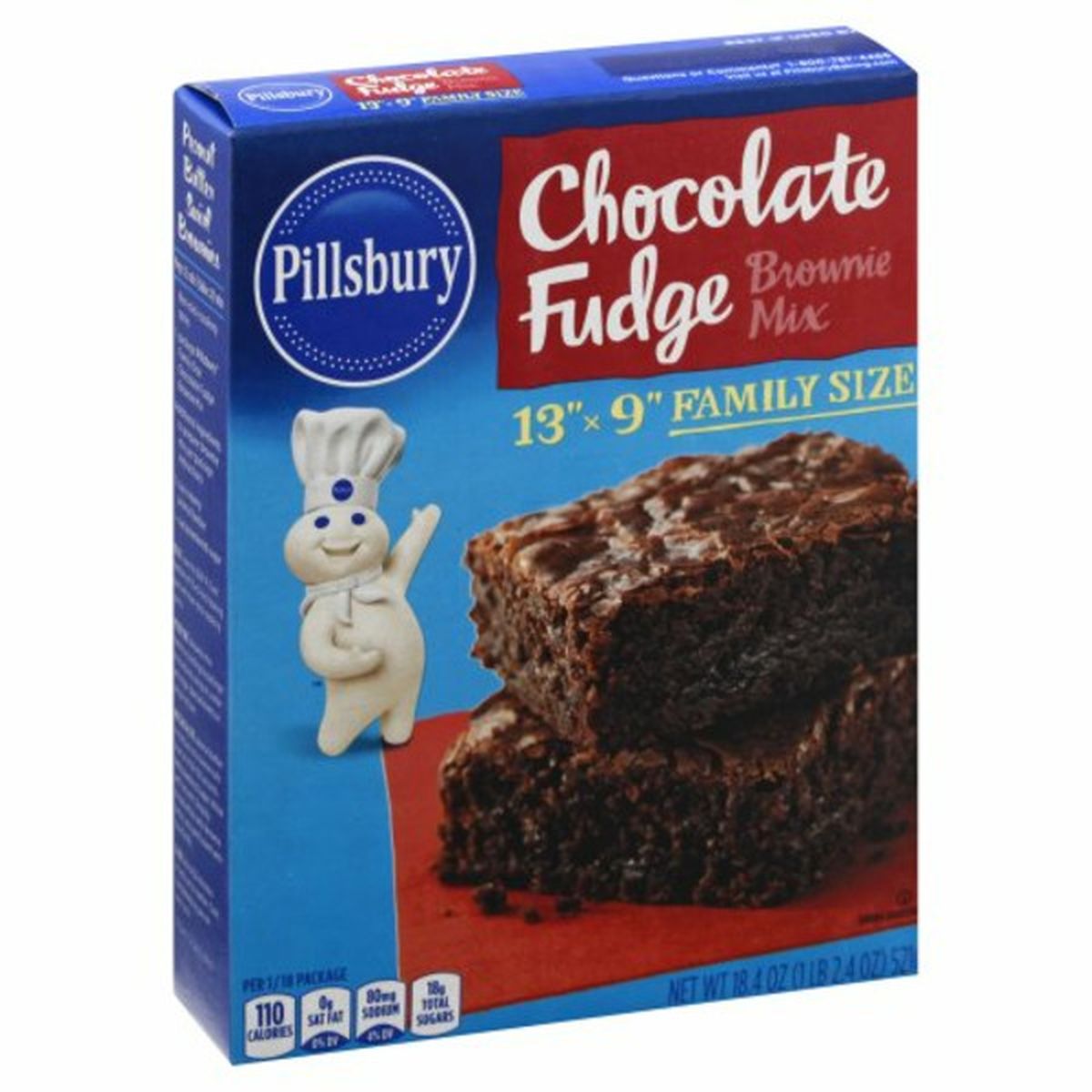 Calories in Pillsbury Brownie Mix, Chocolate Fudge, Family Size