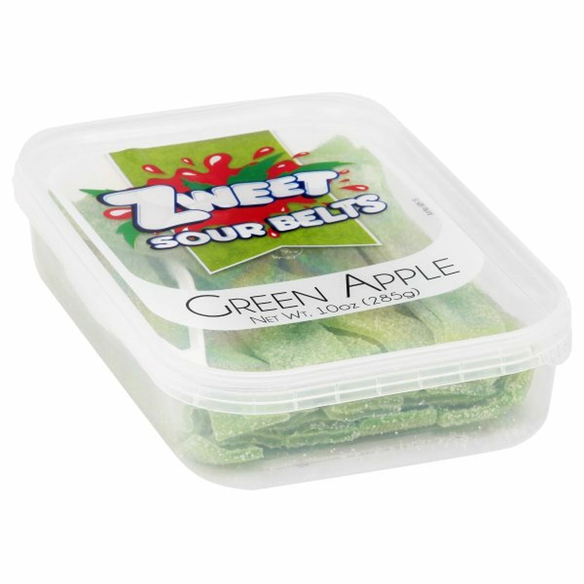 Calories in Zweet Sour Belts, Green Apple