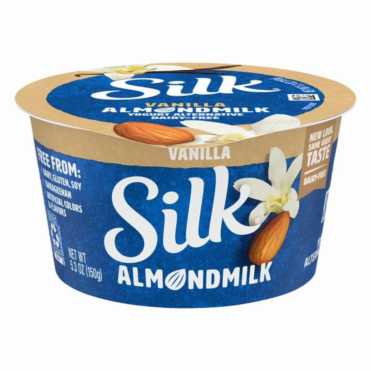 Calories in Silk Yogurt Alternative, Almondmilk, Vanilla