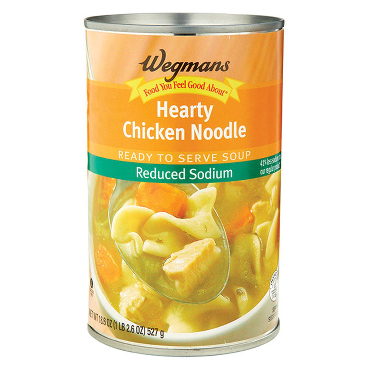 Calories in Wegmans Reduced Sodium Hearty Chicken Noodle Soup