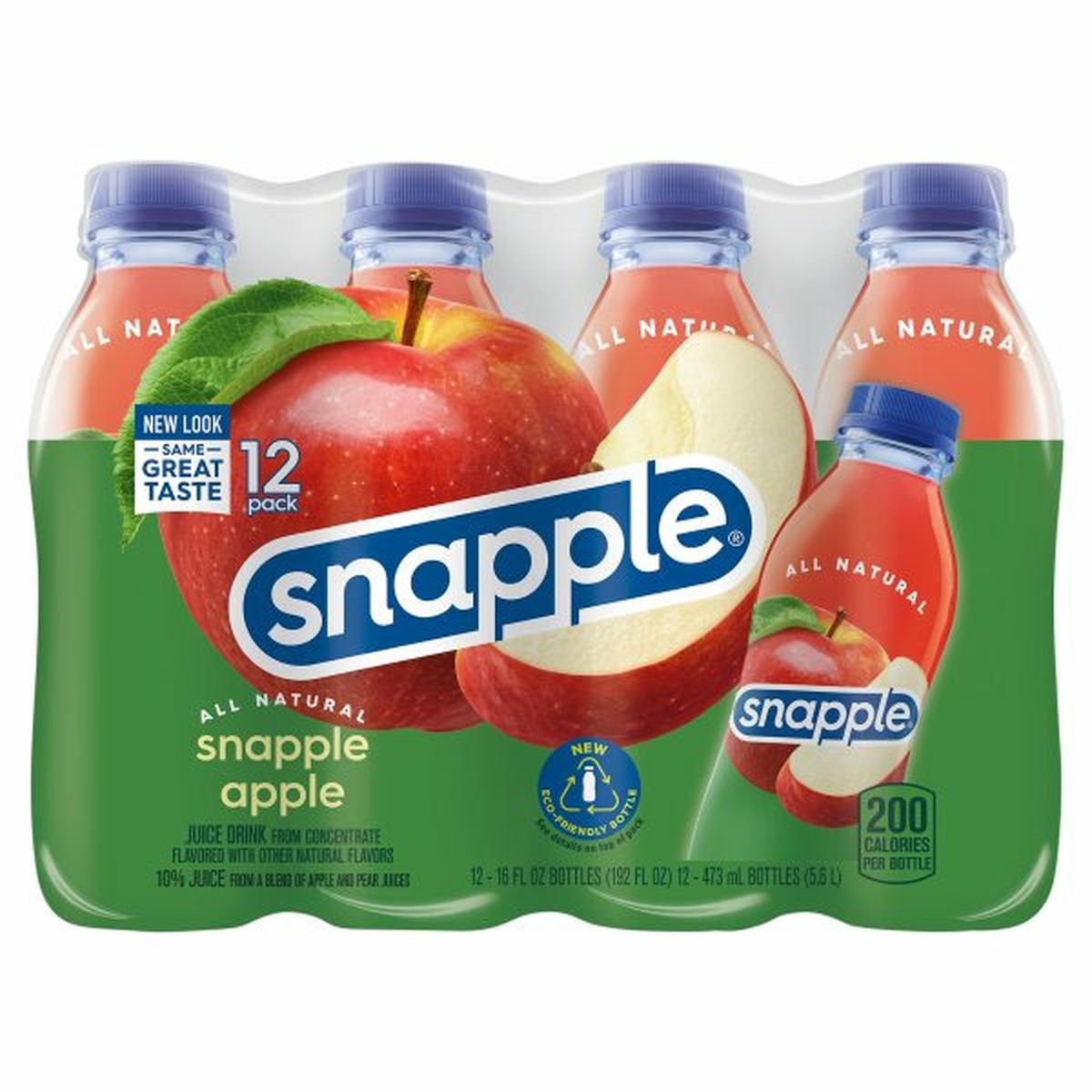 Calories in Snapple Juice Drink, Apple, 12 Pack