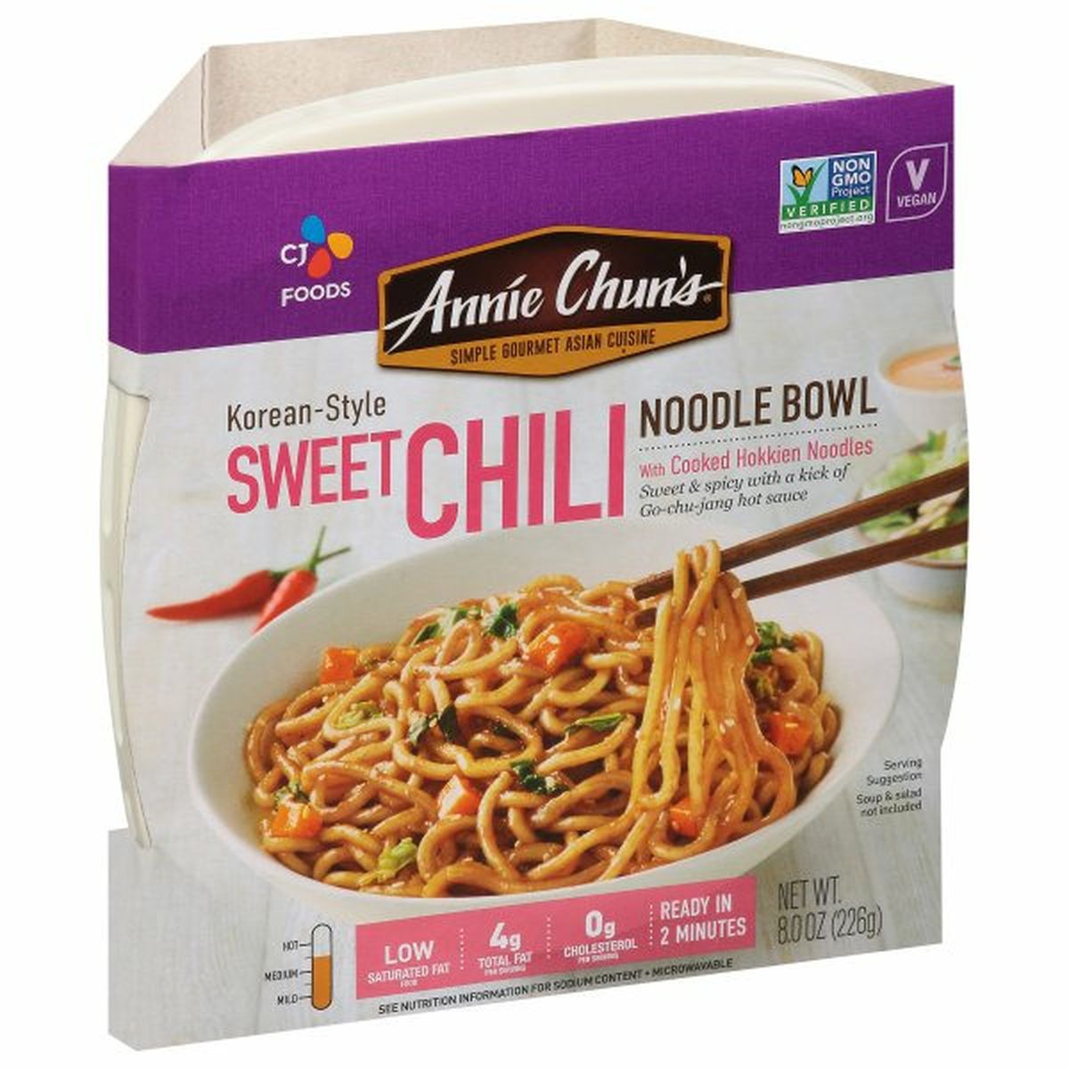 Calories in Annie Chuns Noodle Bowl, Sweet Chili, Korean-Style