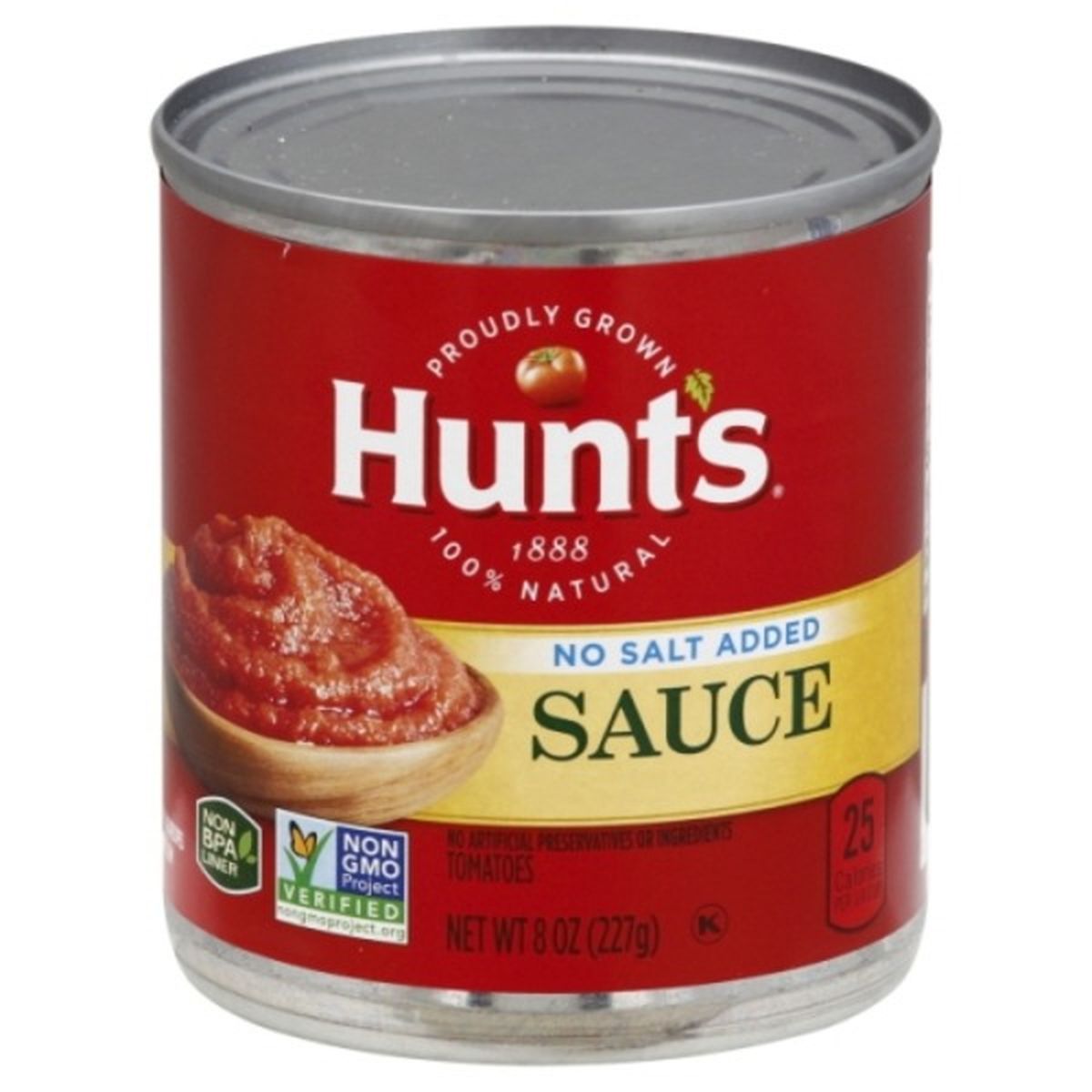 Calories in Hunt's Tomatoes, No Salt Added, Sauce