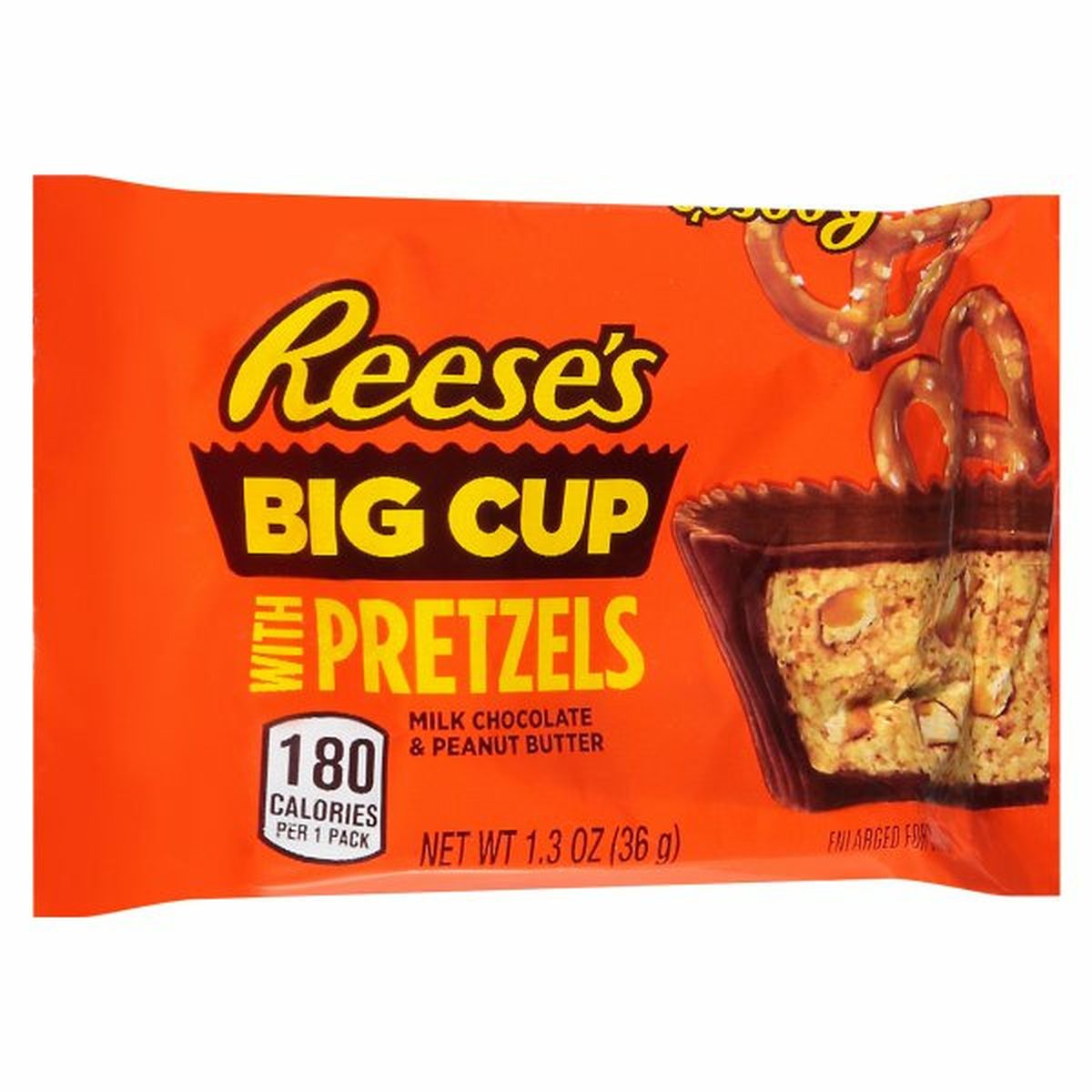 Calories in Reese's Big Cup with Pretzels, Milk Chocolate & Peanut Butter