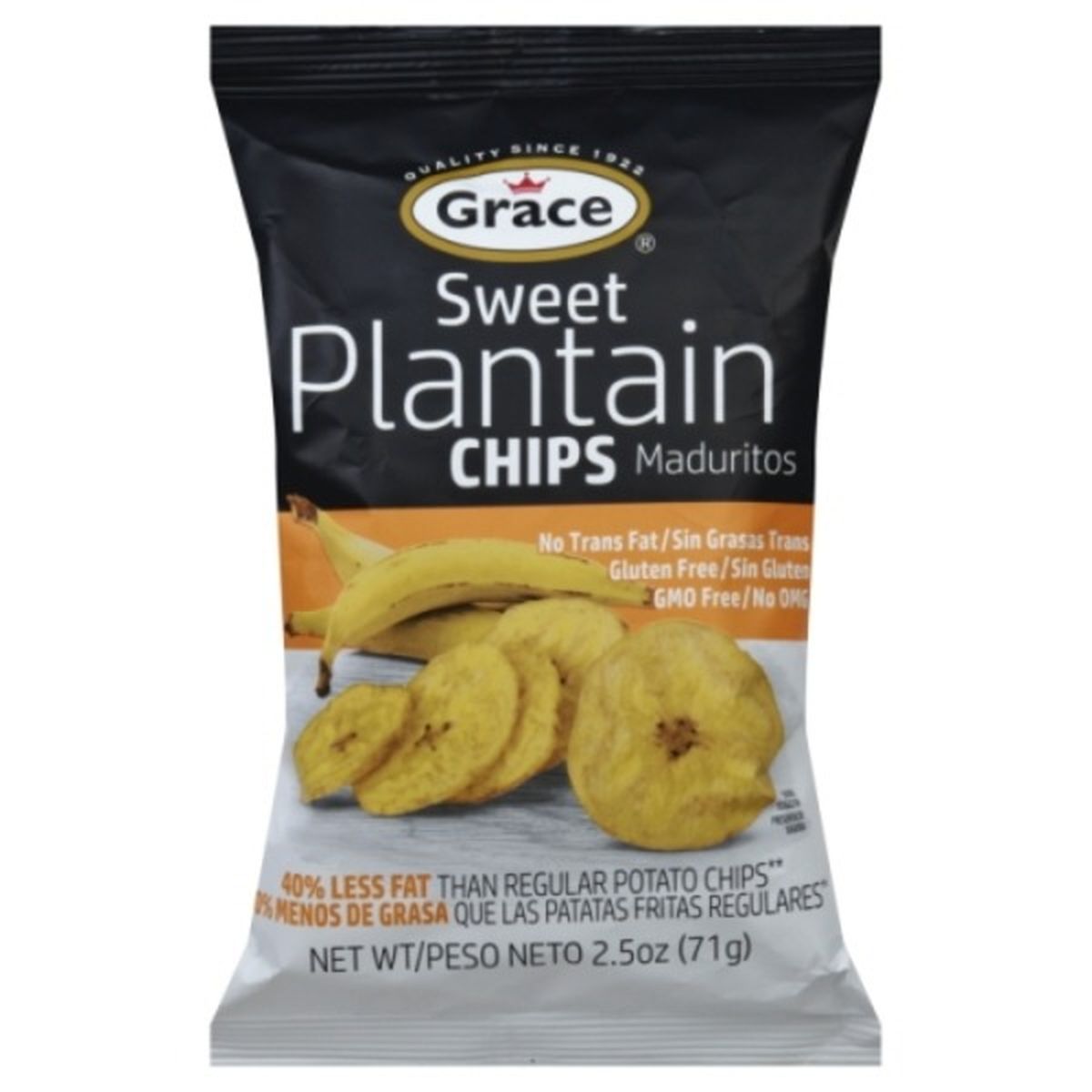 Calories in Grace Chips, Sweet Plantain
