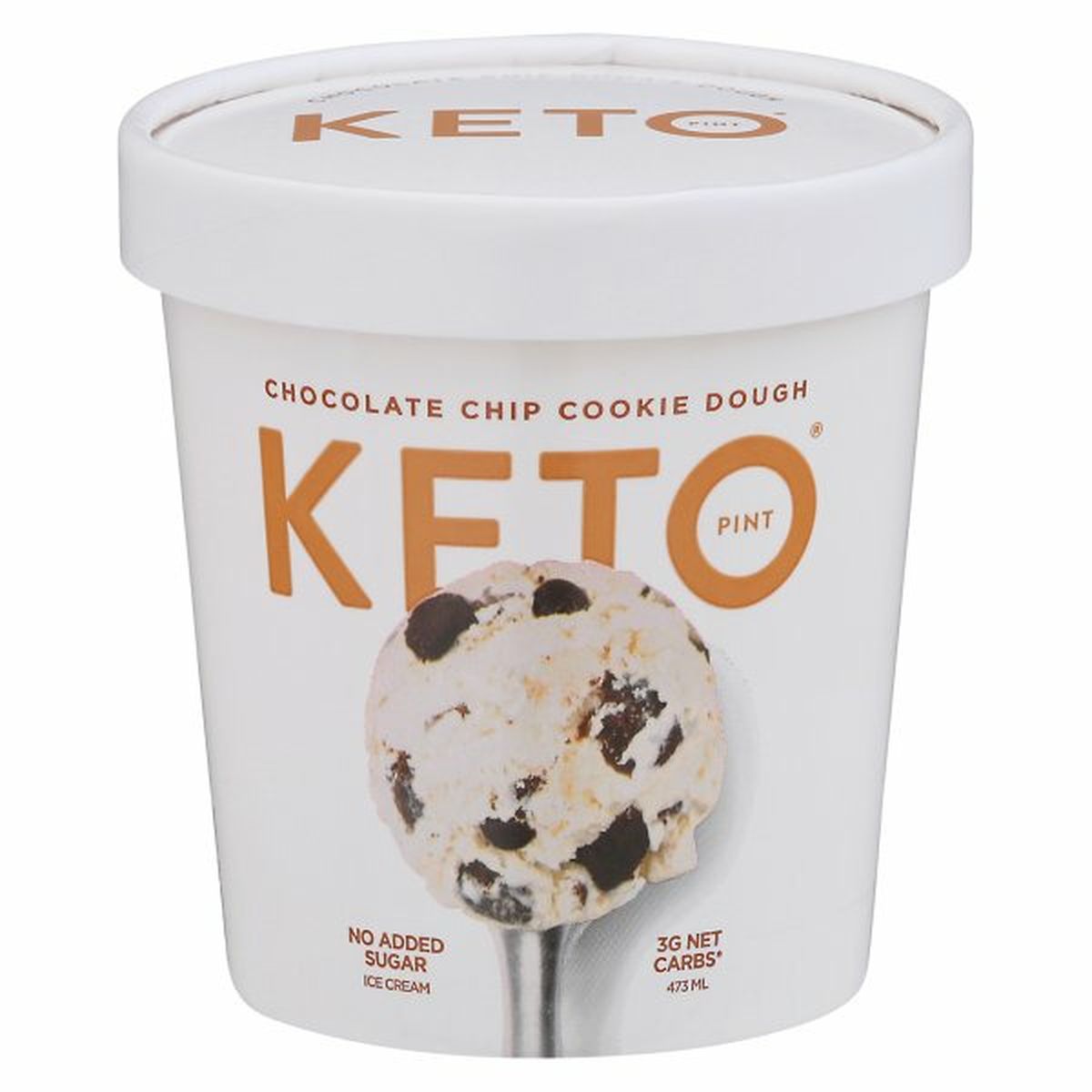 Calories in Keto Pint Pint Ice Cream, Chocolate Chip Cookie Dough