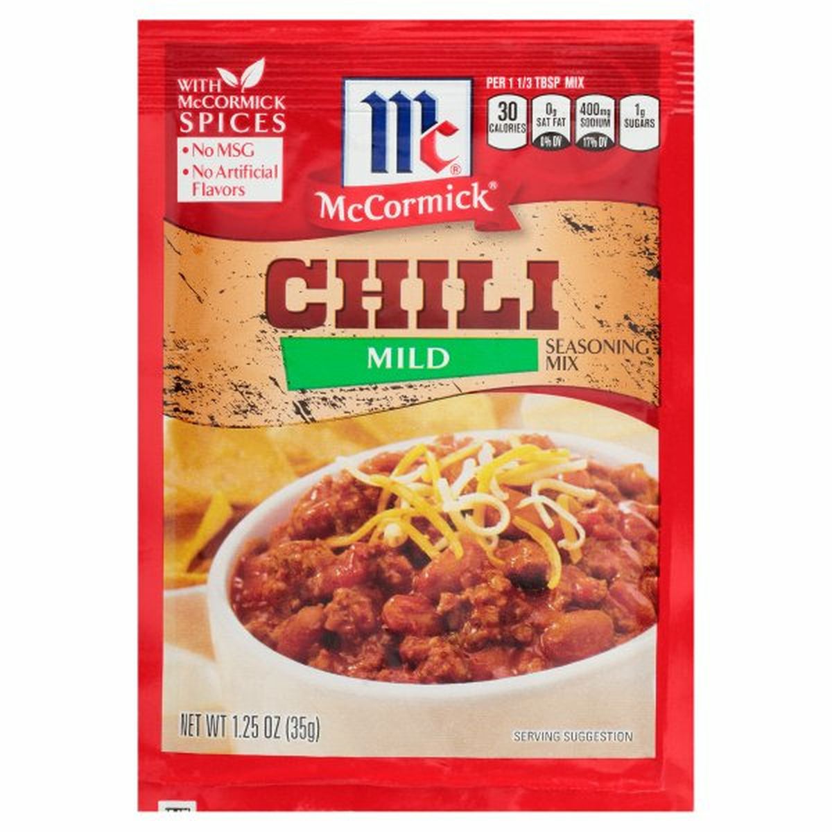 Calories in McCormicks  Mild Chili Seasoning Mix Packet
