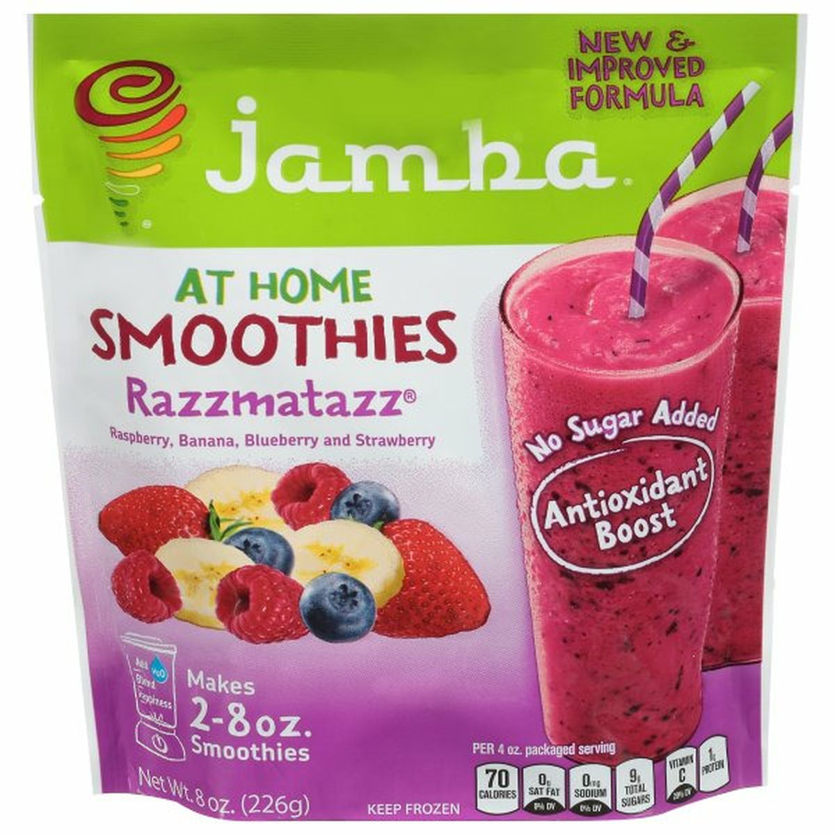 Calories in Jamba At Home Smoothies, Razzmatazz