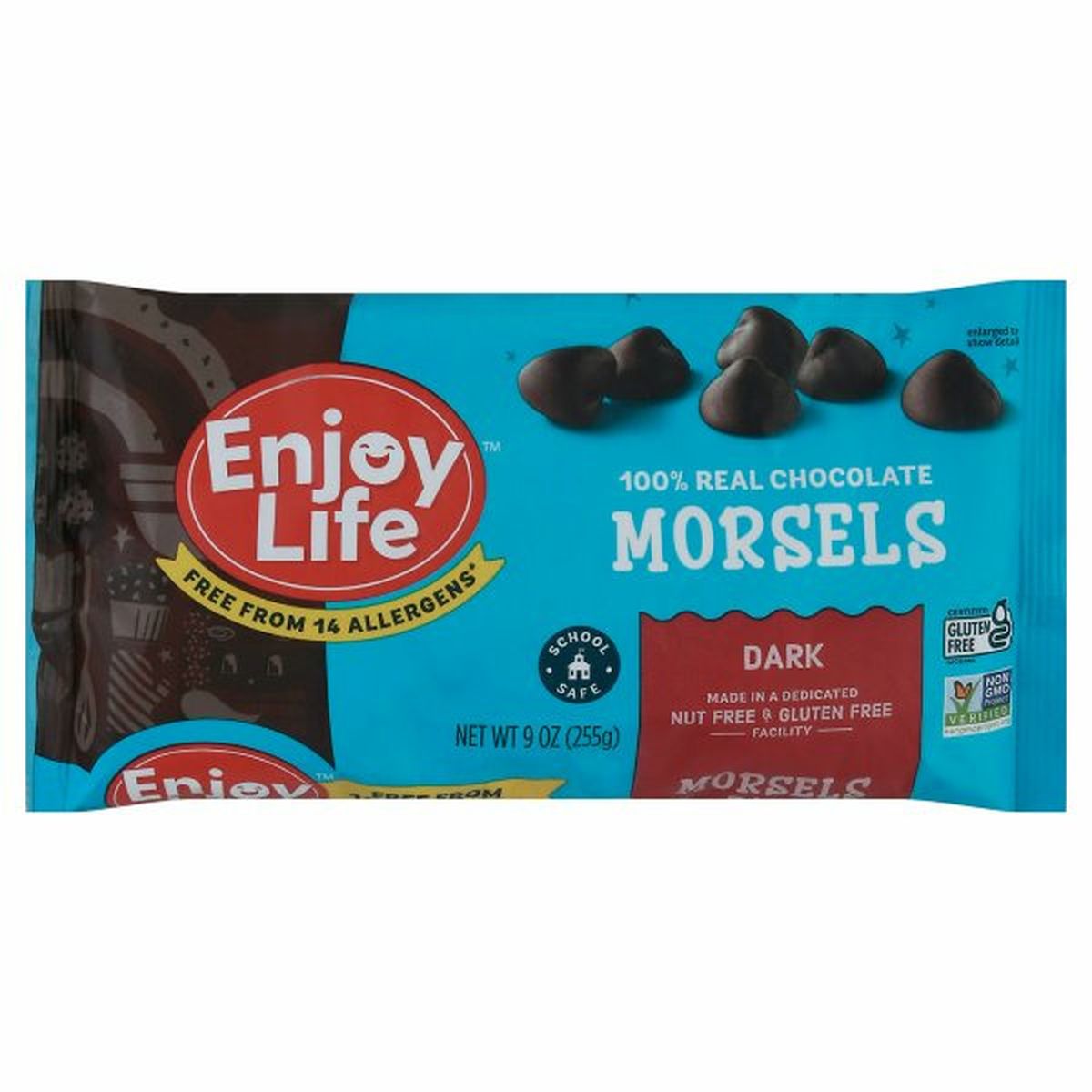 Calories in Enjoy Life Foods Morsels, Dark